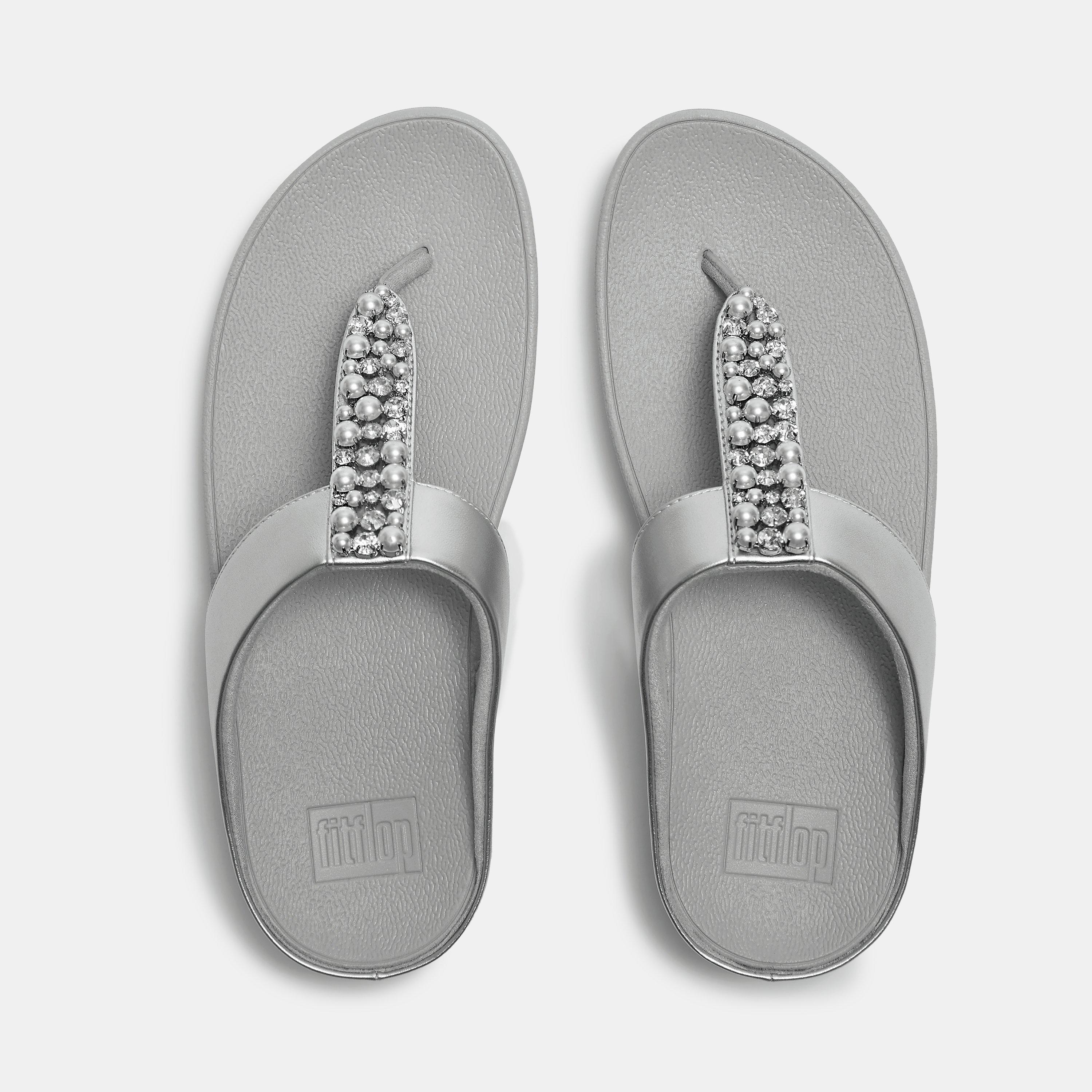 Zilver - Fitflop - Fitflop Fino Pearls Ld62 - 5
