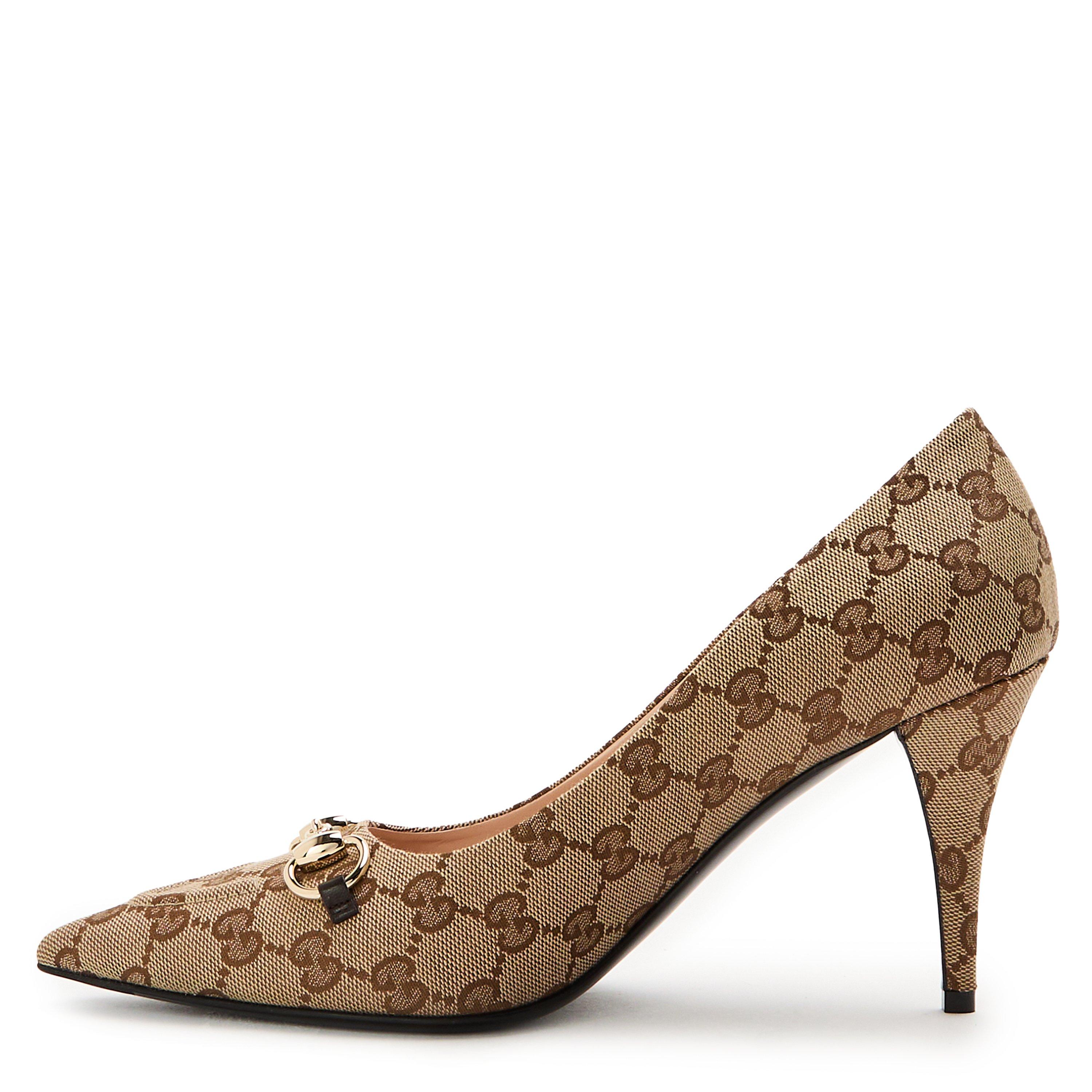 Beige/Ebony - Gucci - Gucci Erin 85H Pump Ld62 - 2