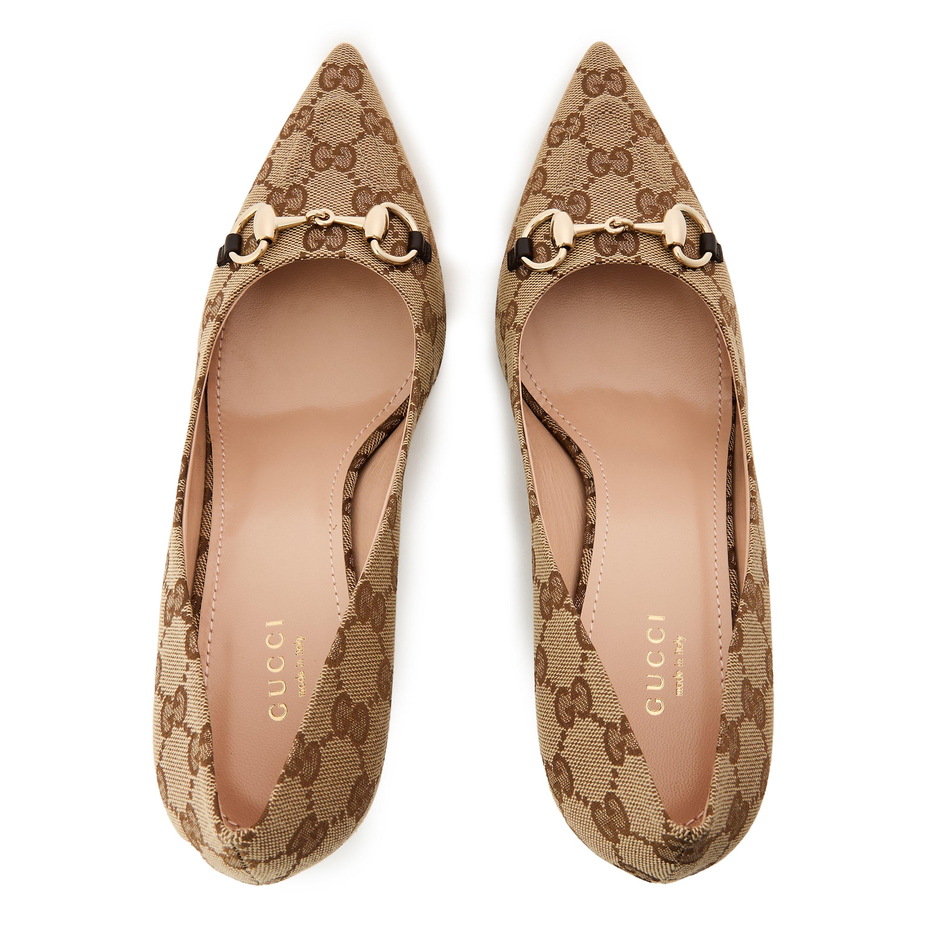 Beige/Ebony - Gucci - Gucci Erin 85H Pump Ld62 - 4