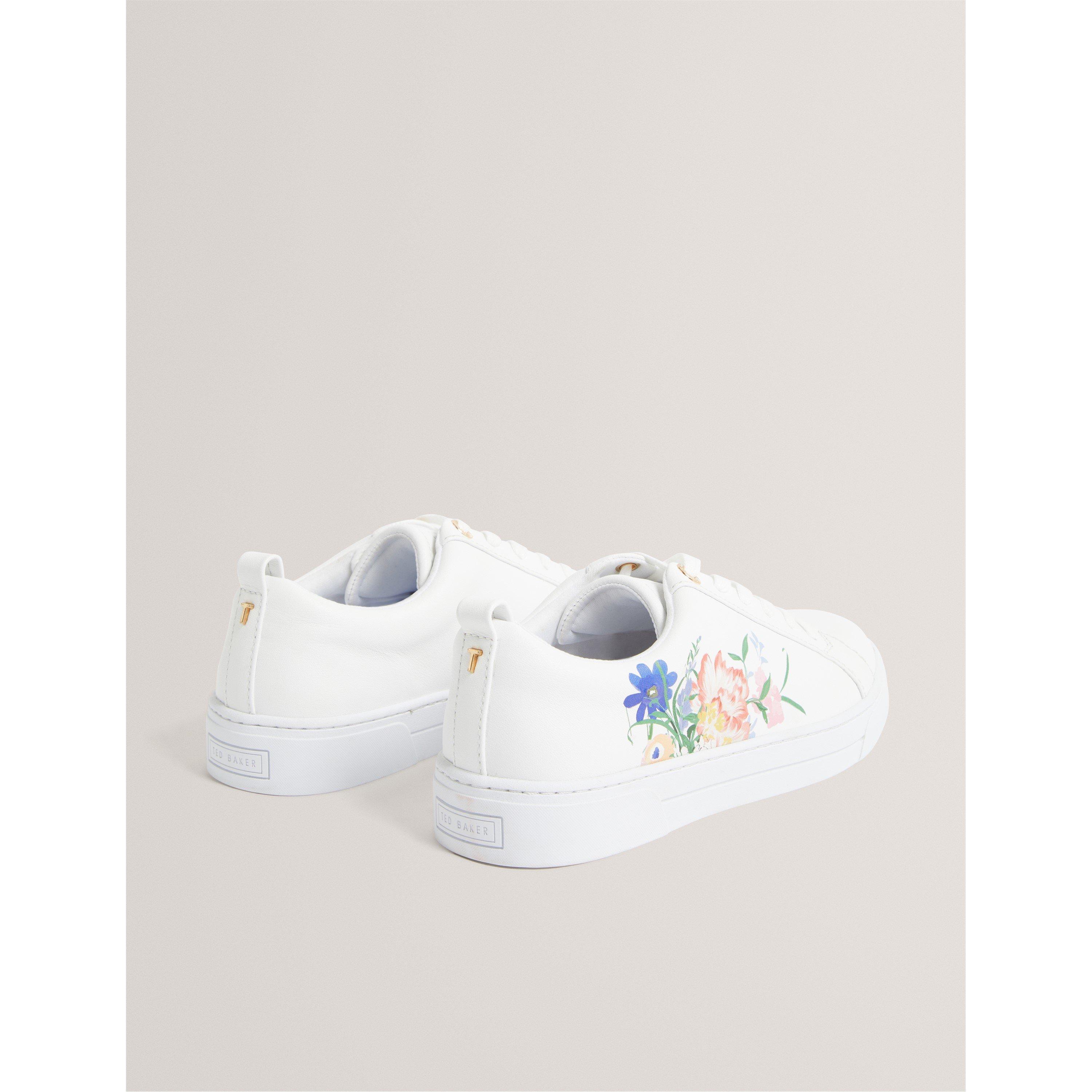 White - Ted Baker - Ted Printed Trainer Ld62 - 2