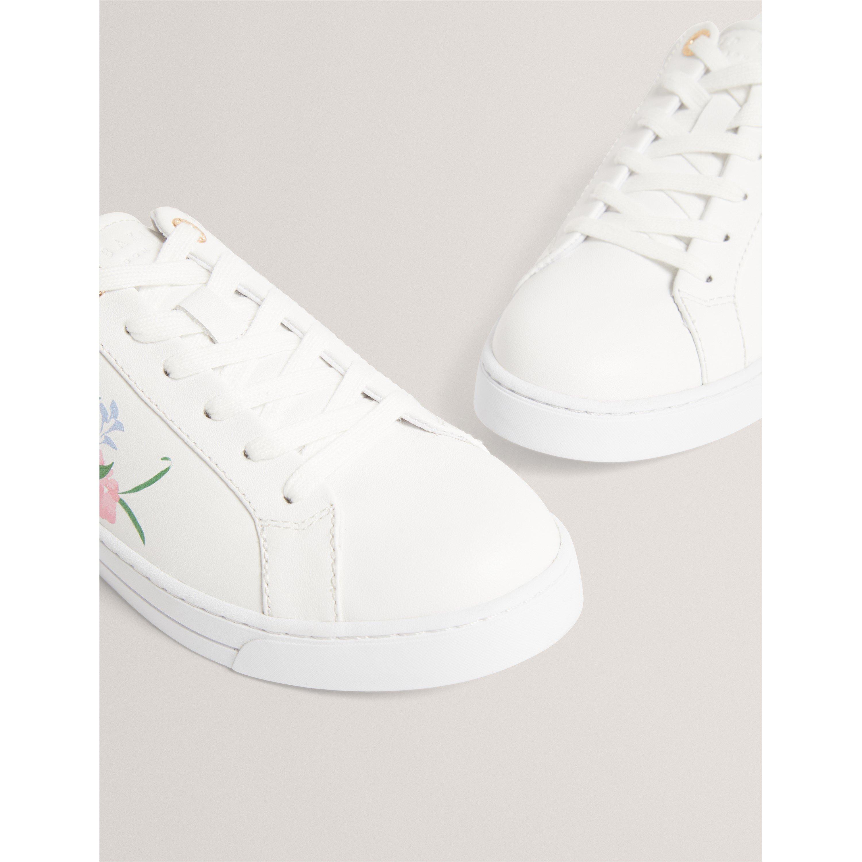White - Ted Baker - Ted Printed Trainer Ld62 - 3