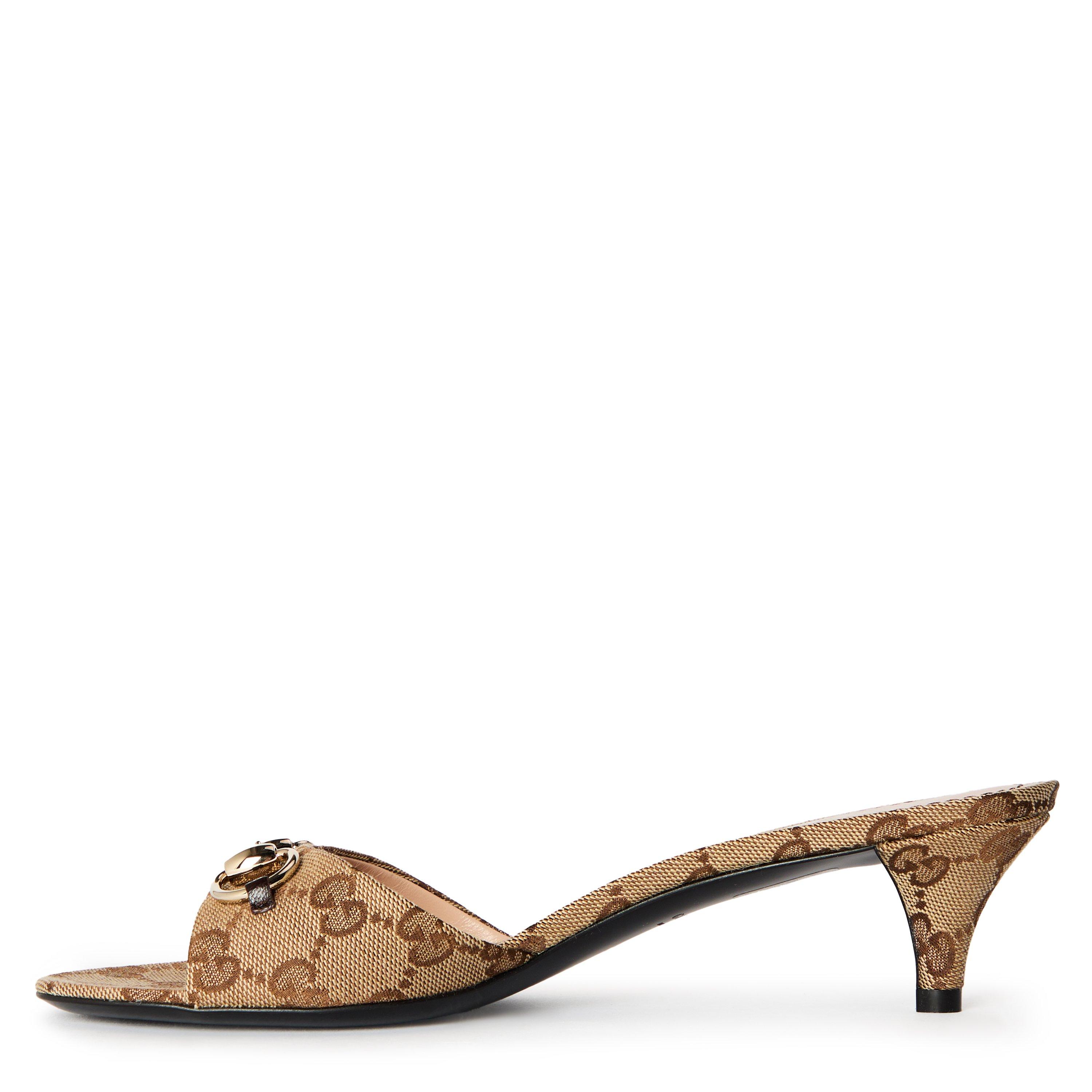 Beige Ebony - Gucci - Women's Heeled Mules - 2
