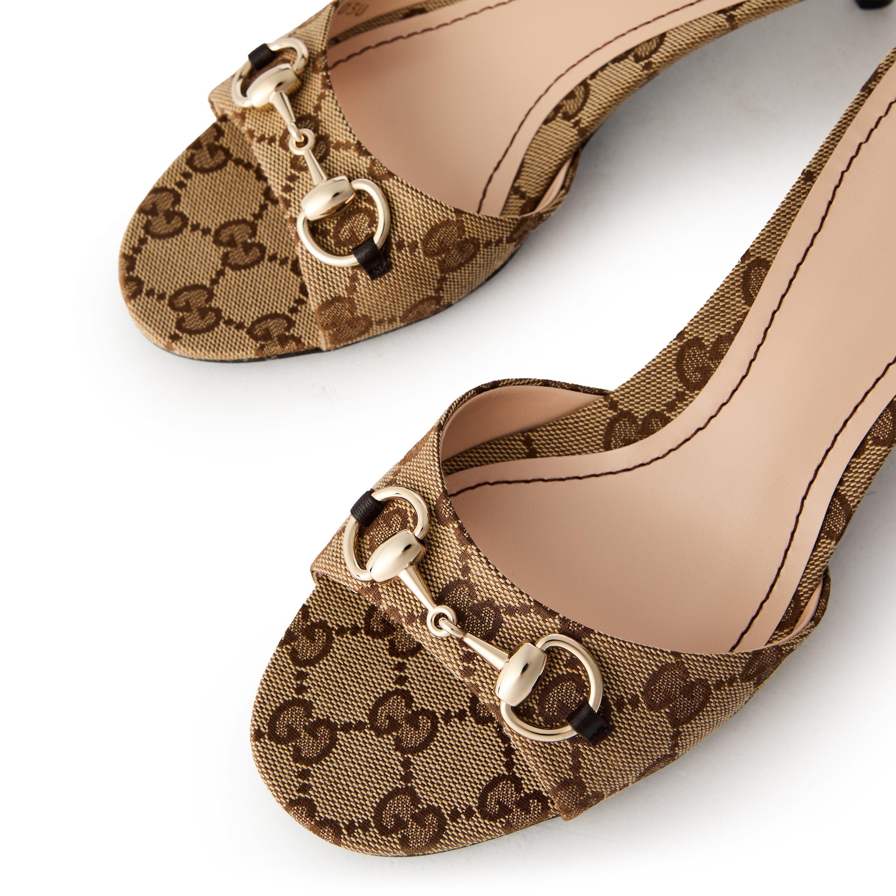 Beige Ebony - Gucci - Women's Heeled Mules - 3