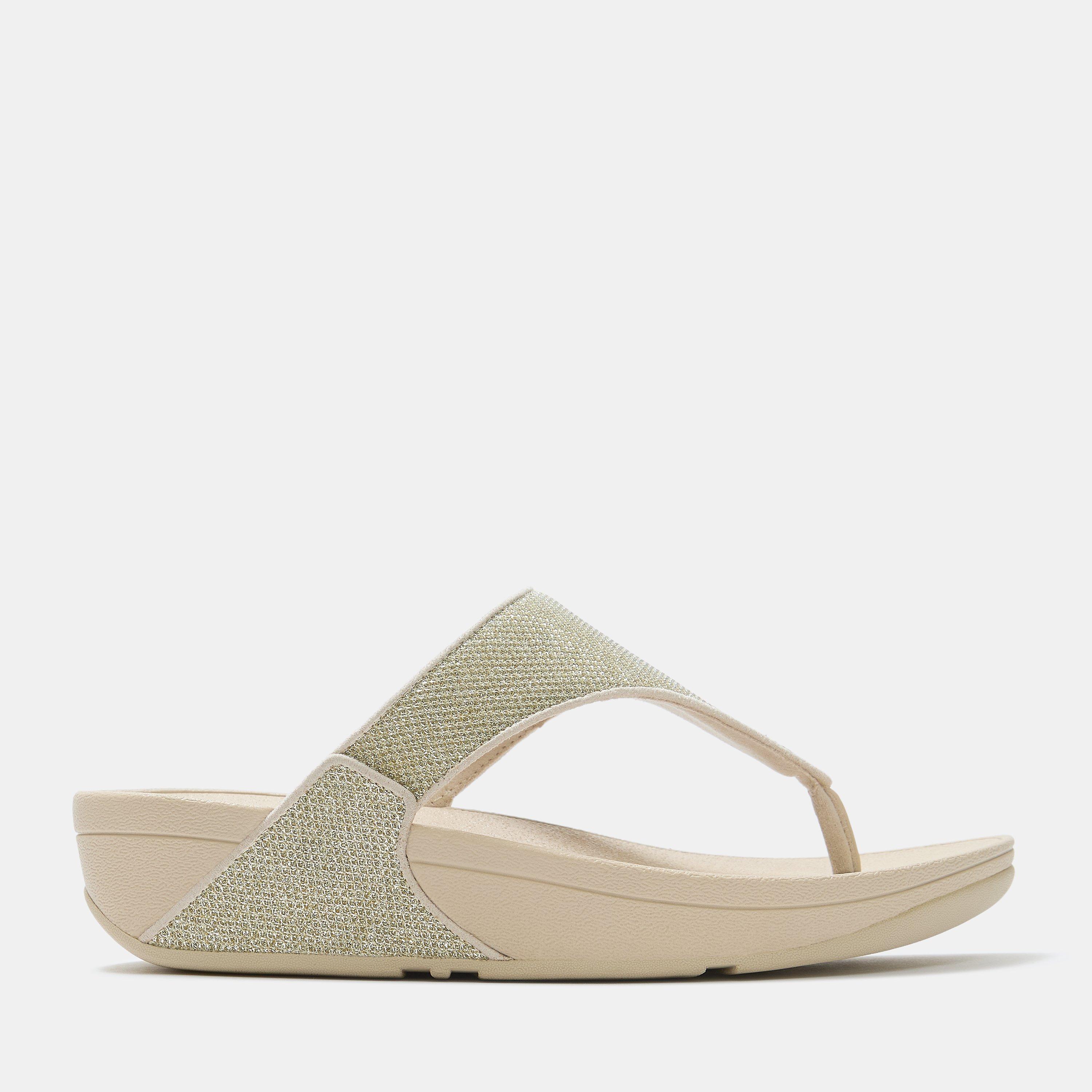 Fitflop Women's Lulu Shimmerglitz Sandals - Platino - 8 (41)