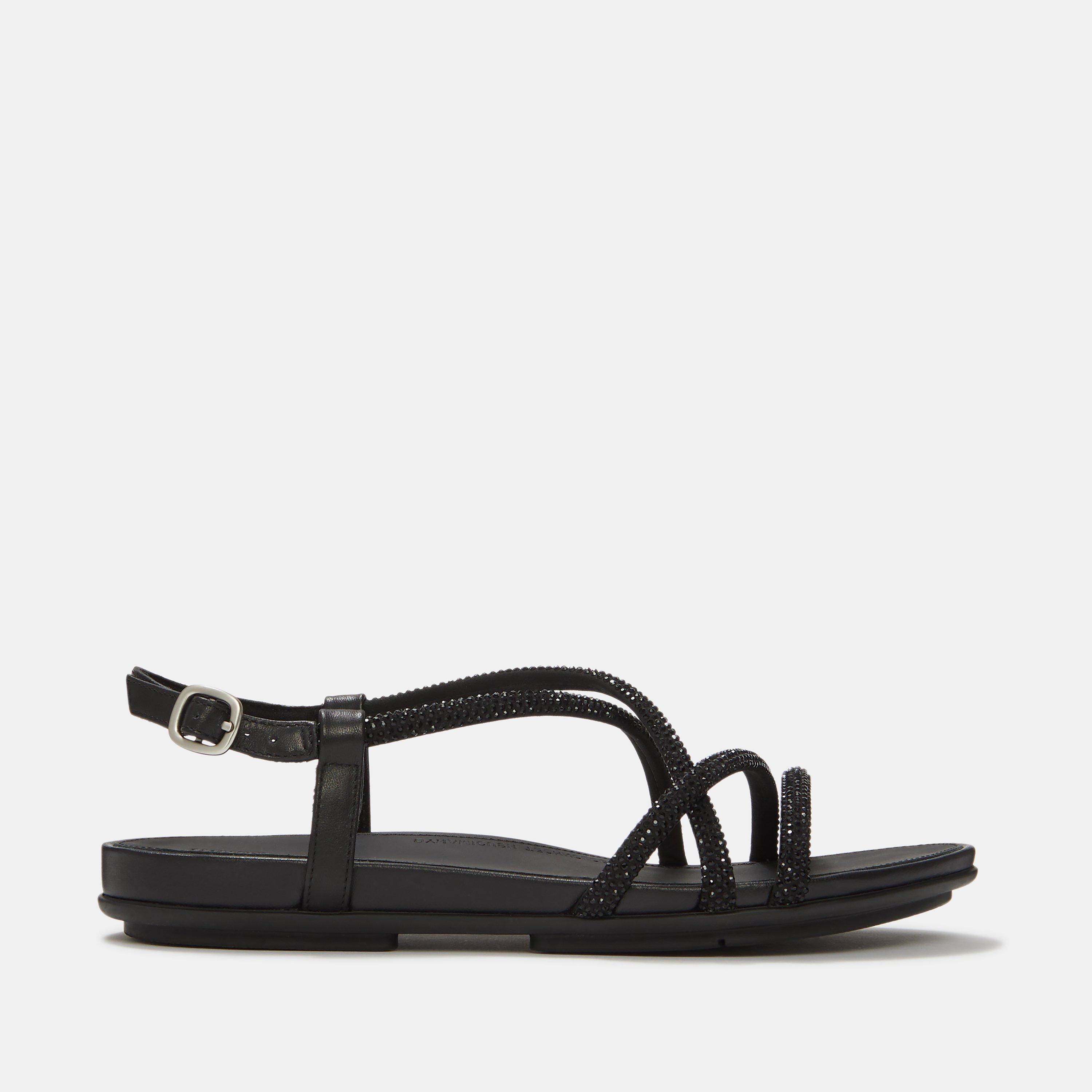 Fitflop Women's Gracie Crystal Sandals - All Black - 4 (37)