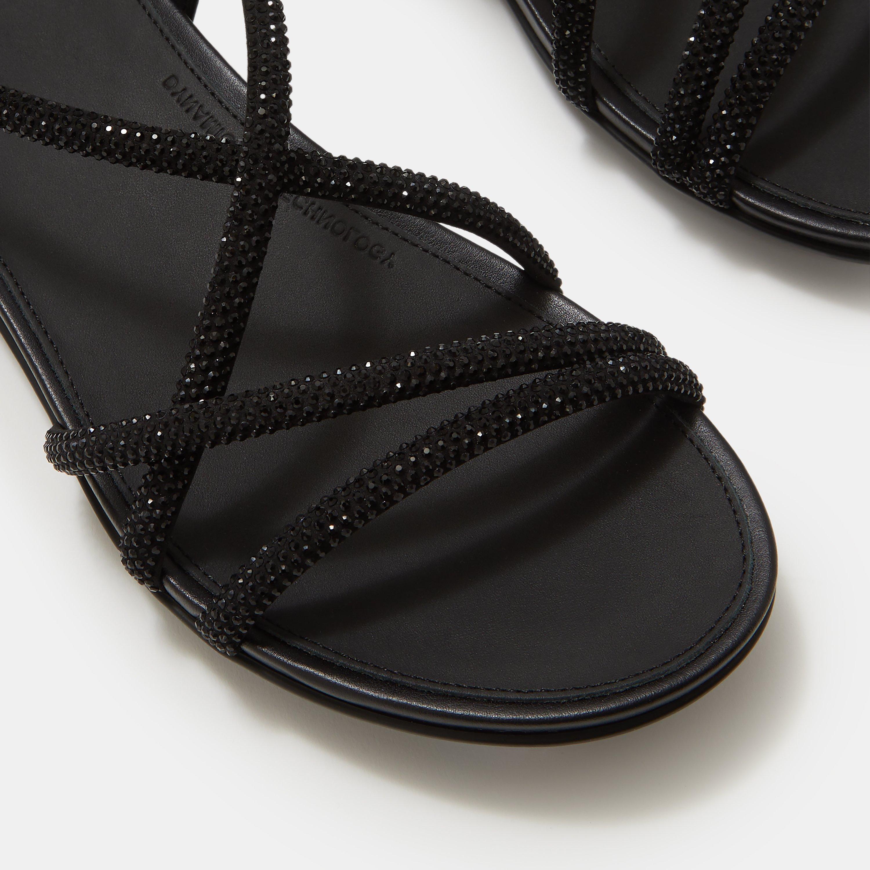 All Black - FitFlop - Gracie Crystal Sandals - 3