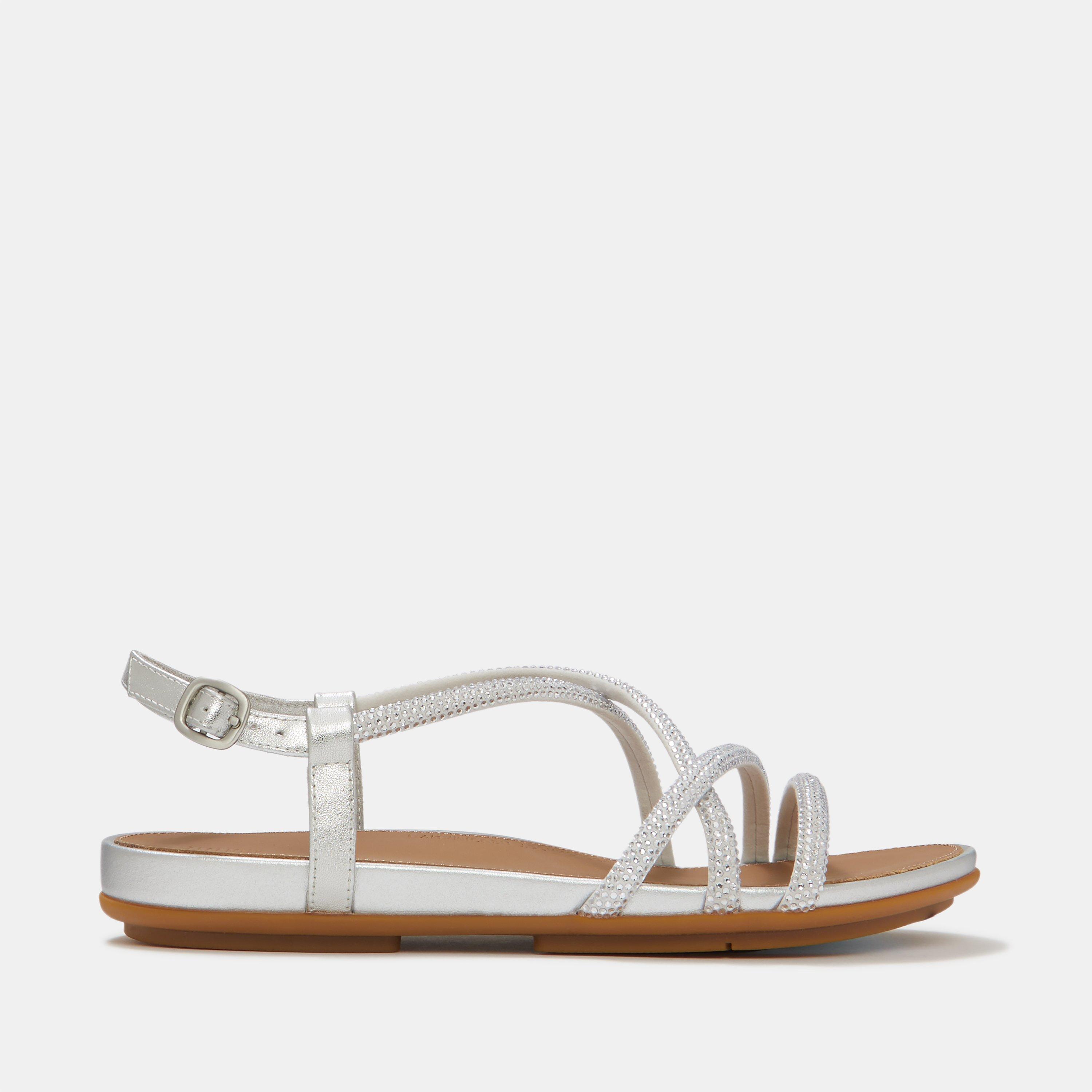Silver - FitFlop - Gracie Crystal Sandals - 1