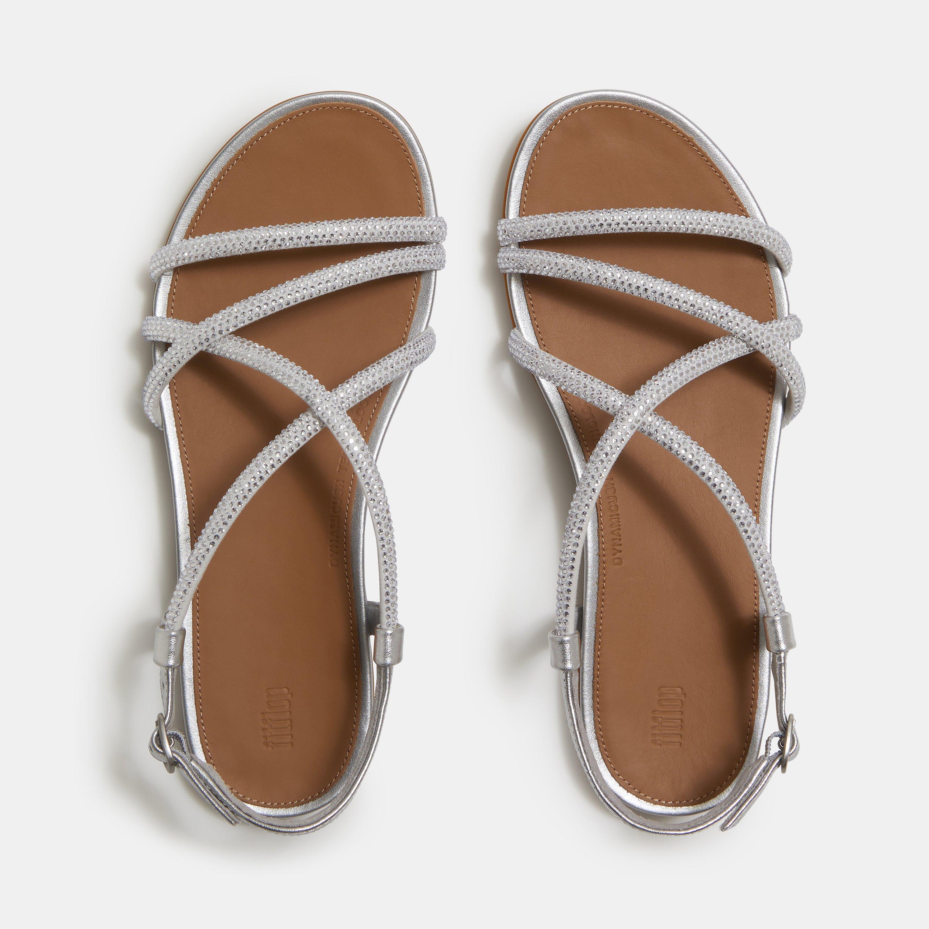 Silver - Fitflop - Women's Flat Sandals - 6