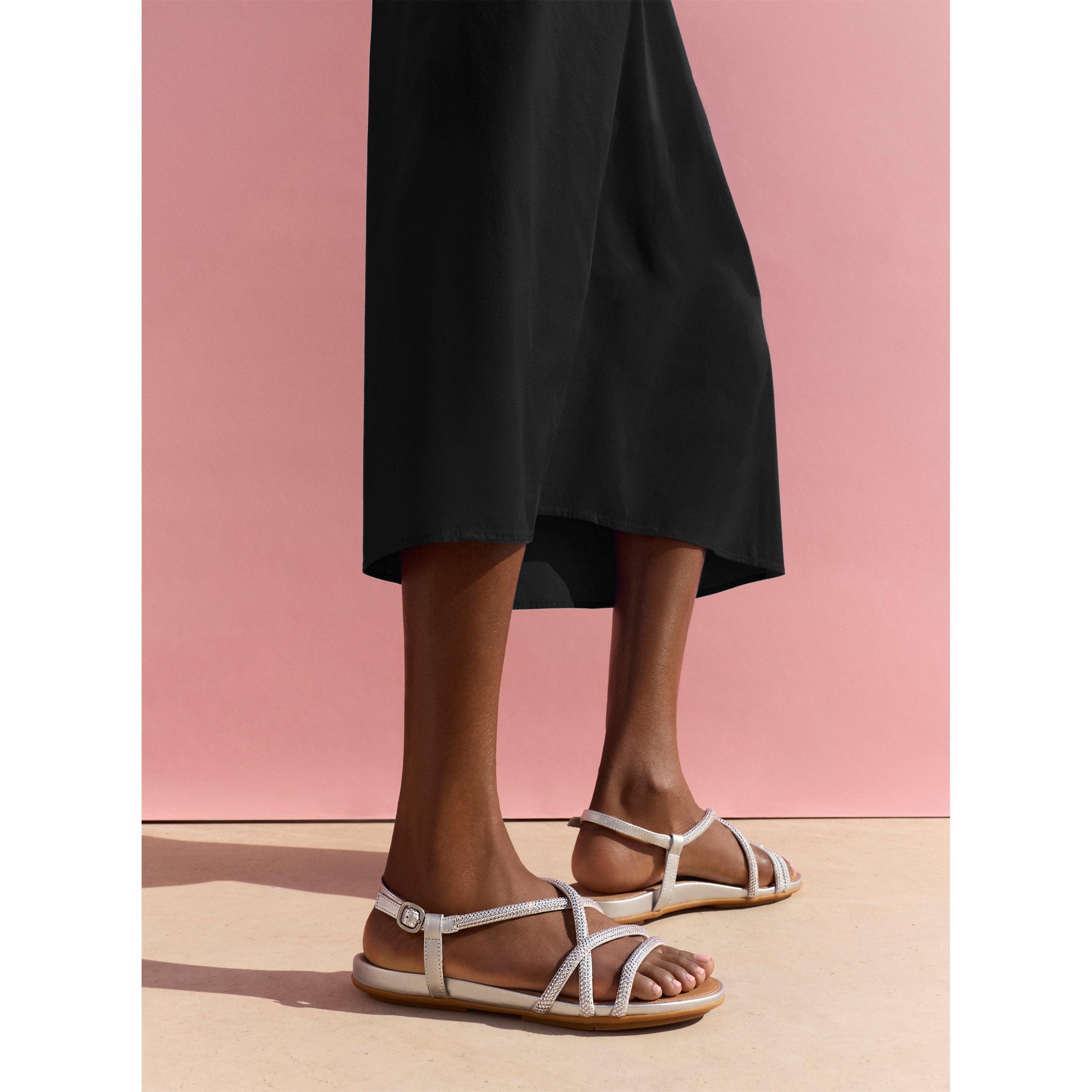 Silver - Fitflop - Women's Flat Sandals - 8