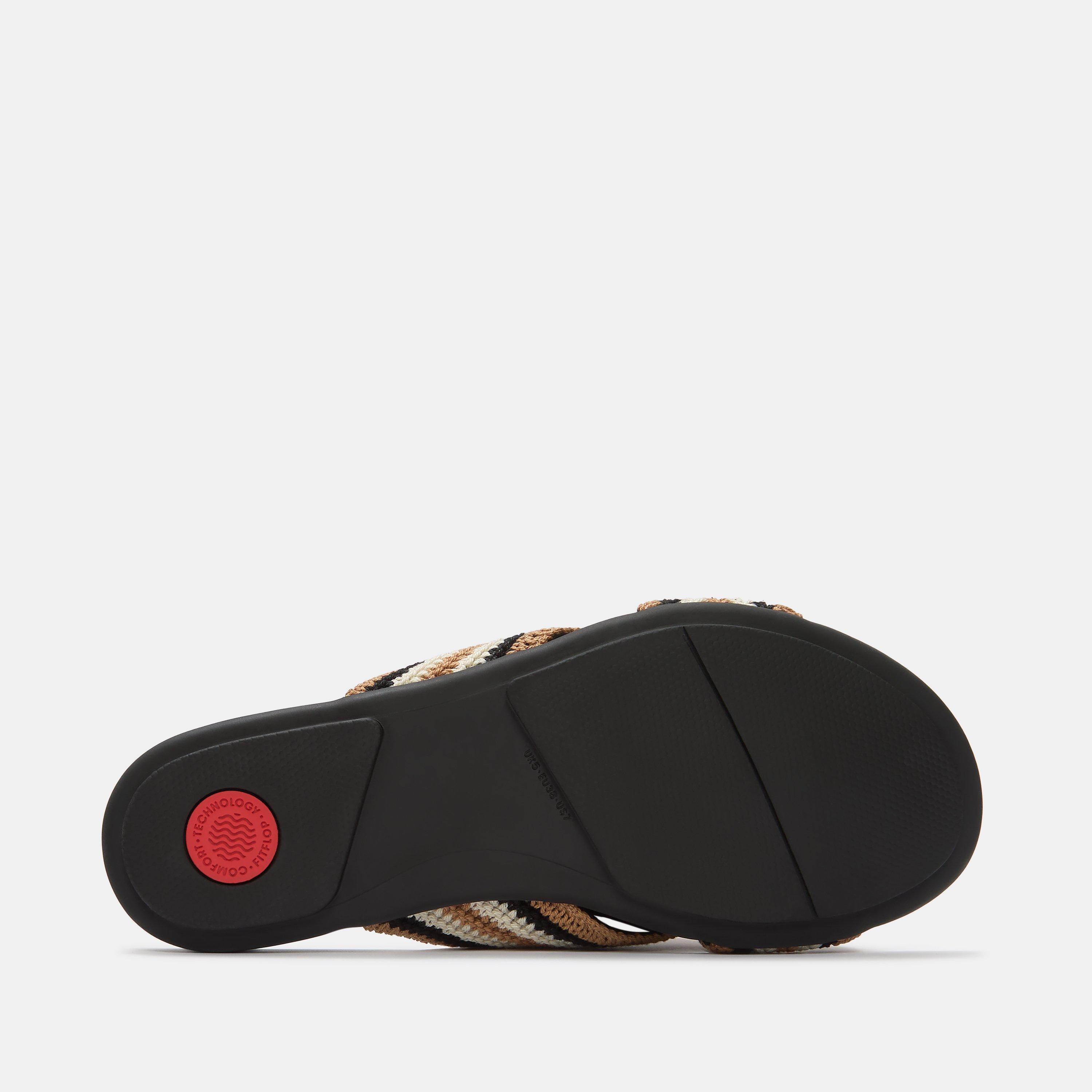 Black Mix - Fitflop - Women's Flat Sandals - 5