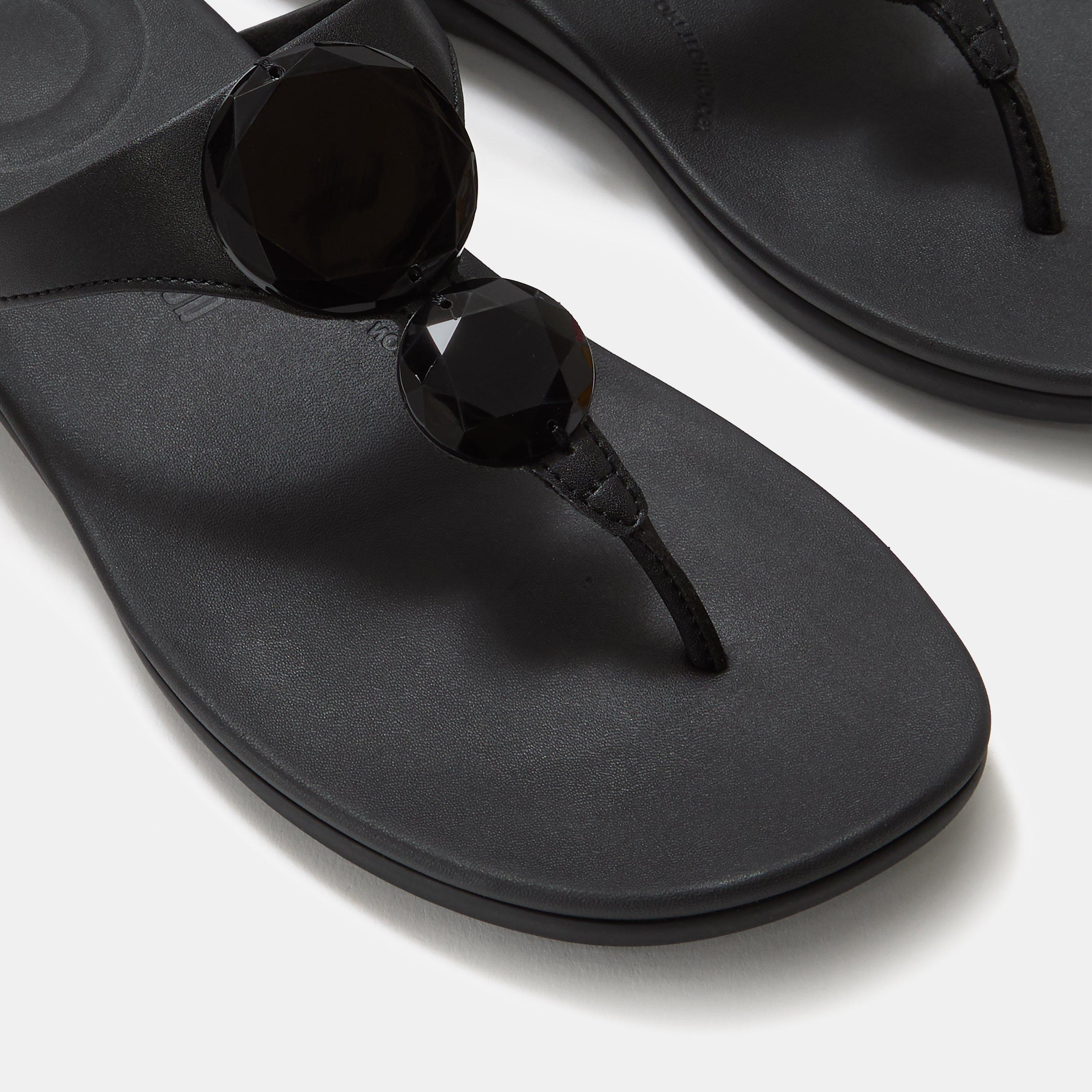 Black - Fitflop - Women's Flat Sandals - 5