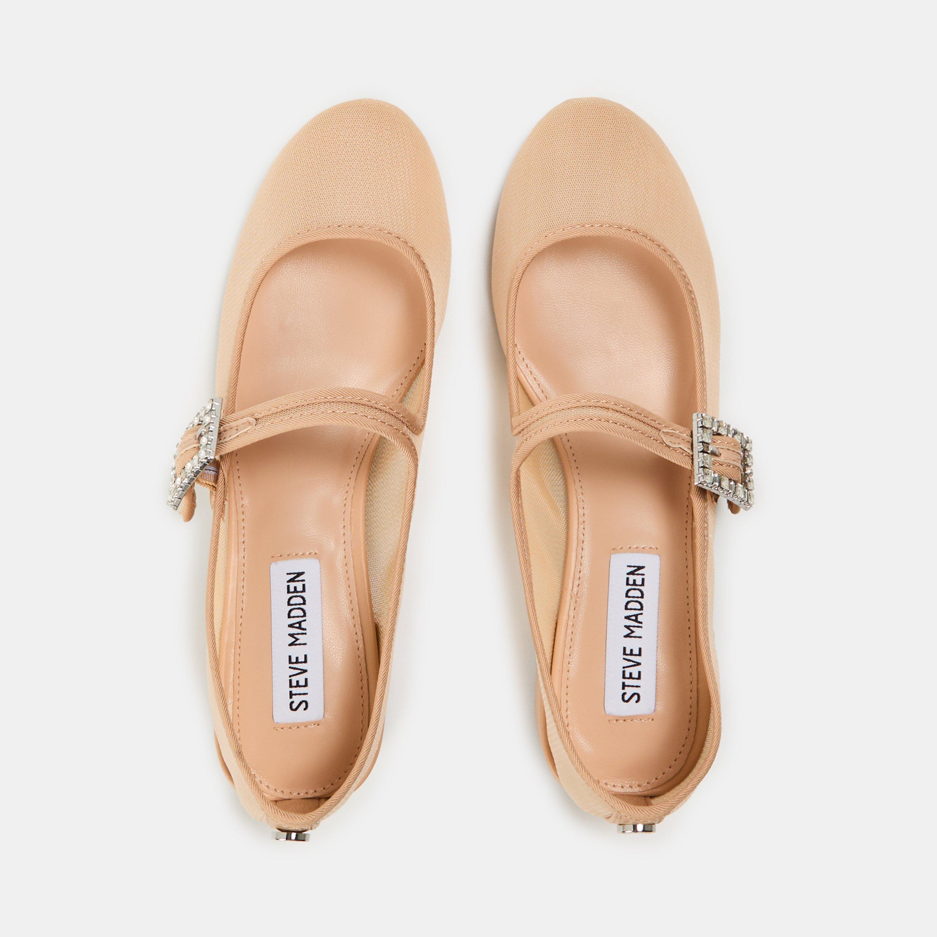 Nude Mesh - Steve Madden - Women's Champaign Block Heel Court Shoes - 4