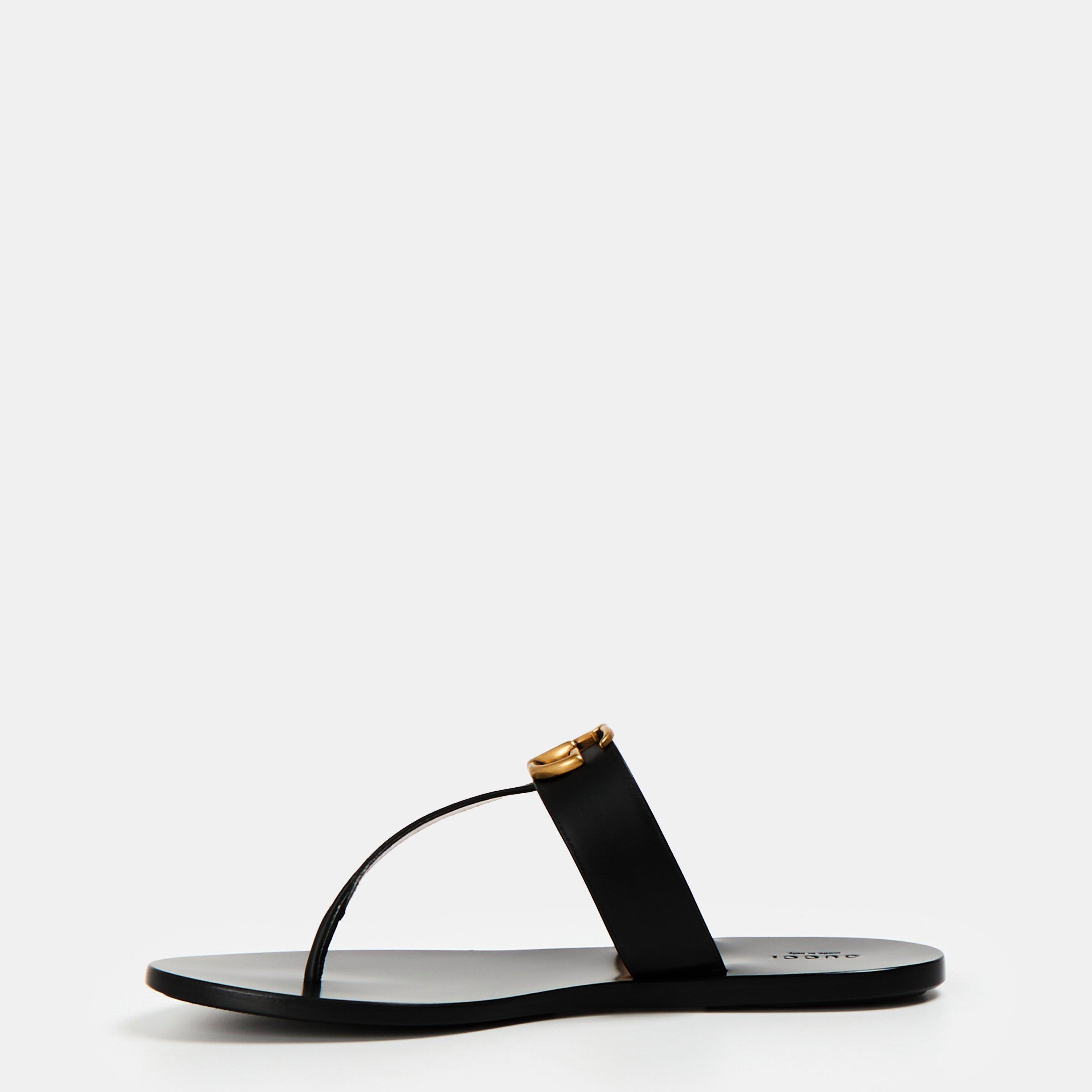 Black 1000 - Gucci - Double G Thong Sandals - 2