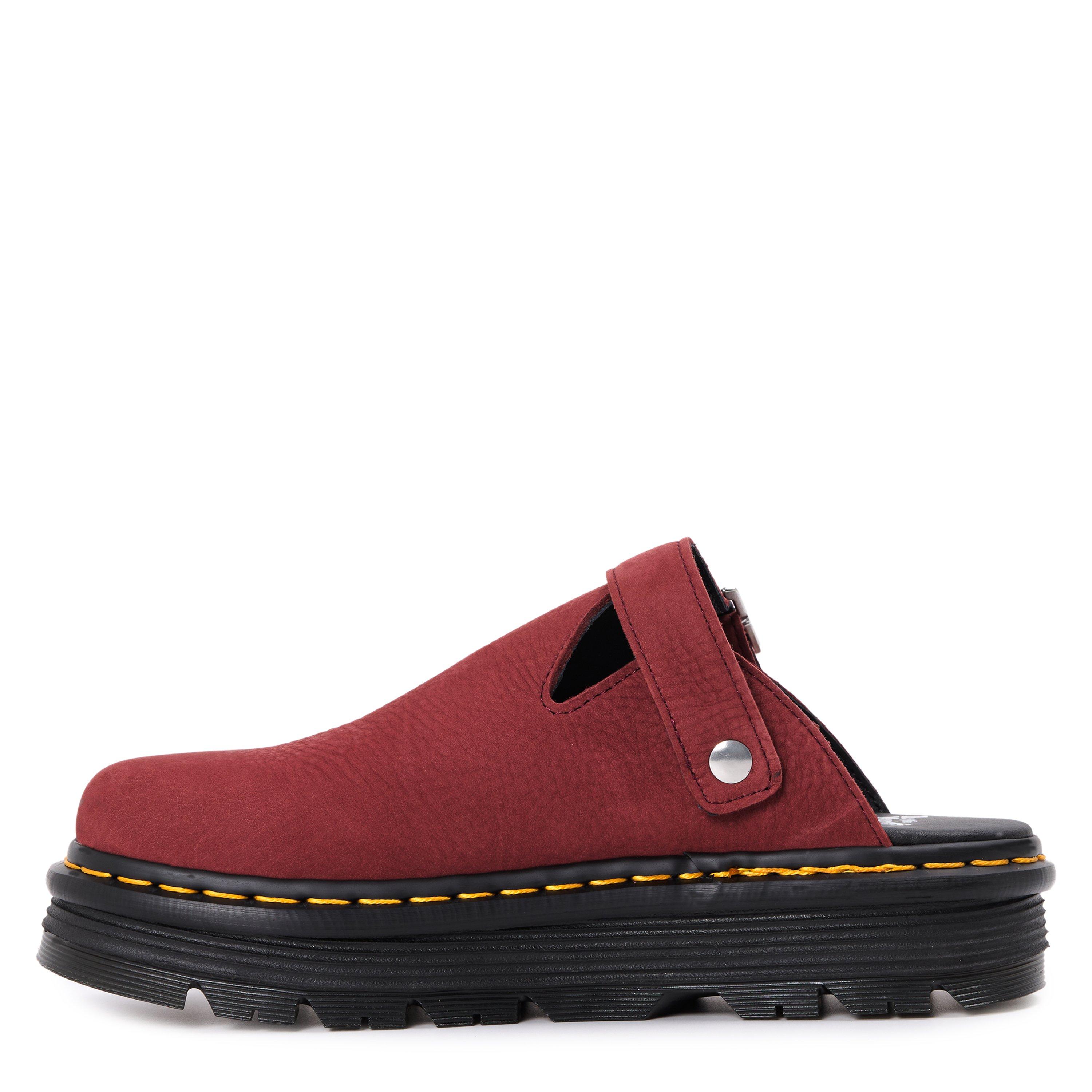 Cherry CrzyHrse - Dr Martens - Zebzag Mule - 2