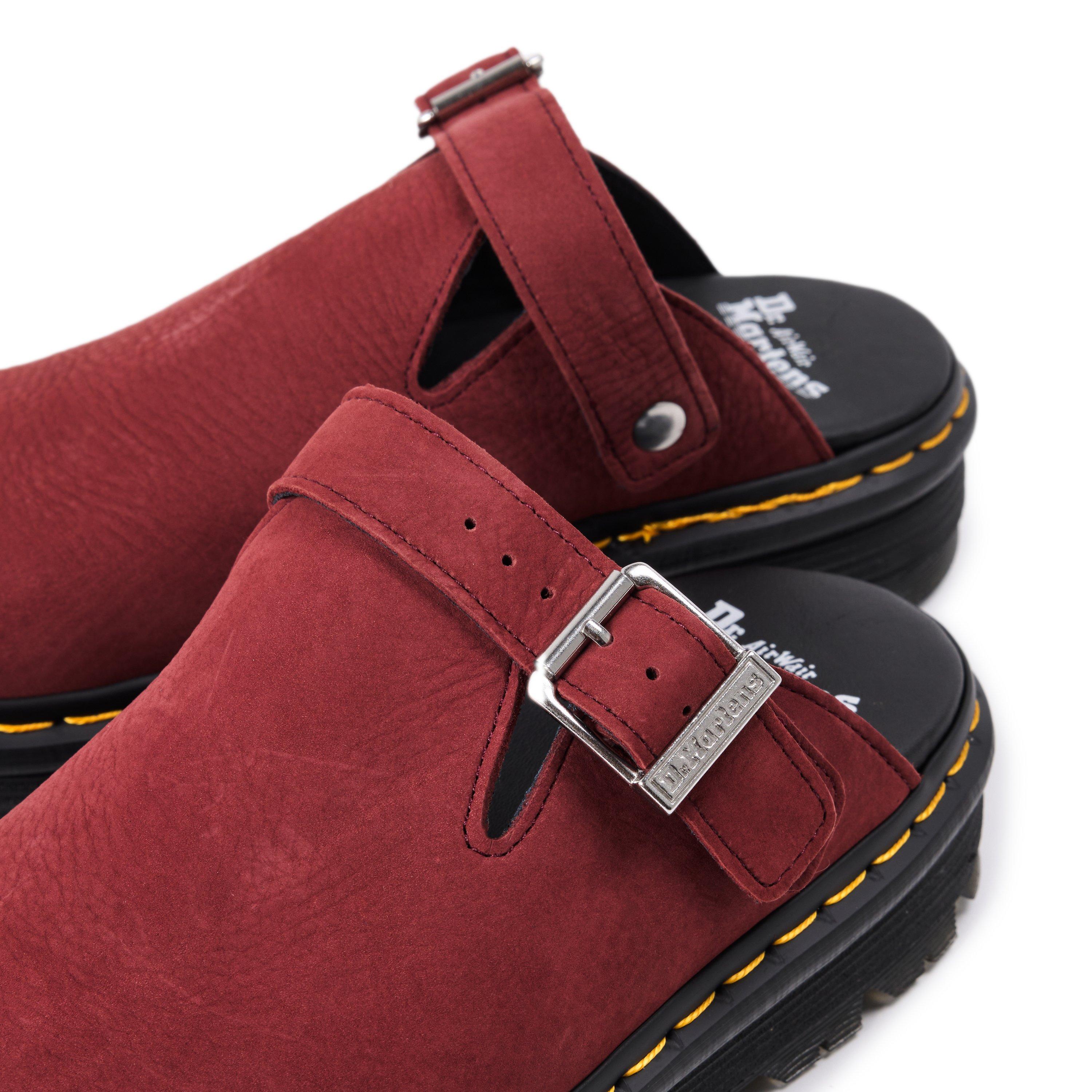 Cherry CrzyHrse - Dr Martens - Zebzag Mule - 3