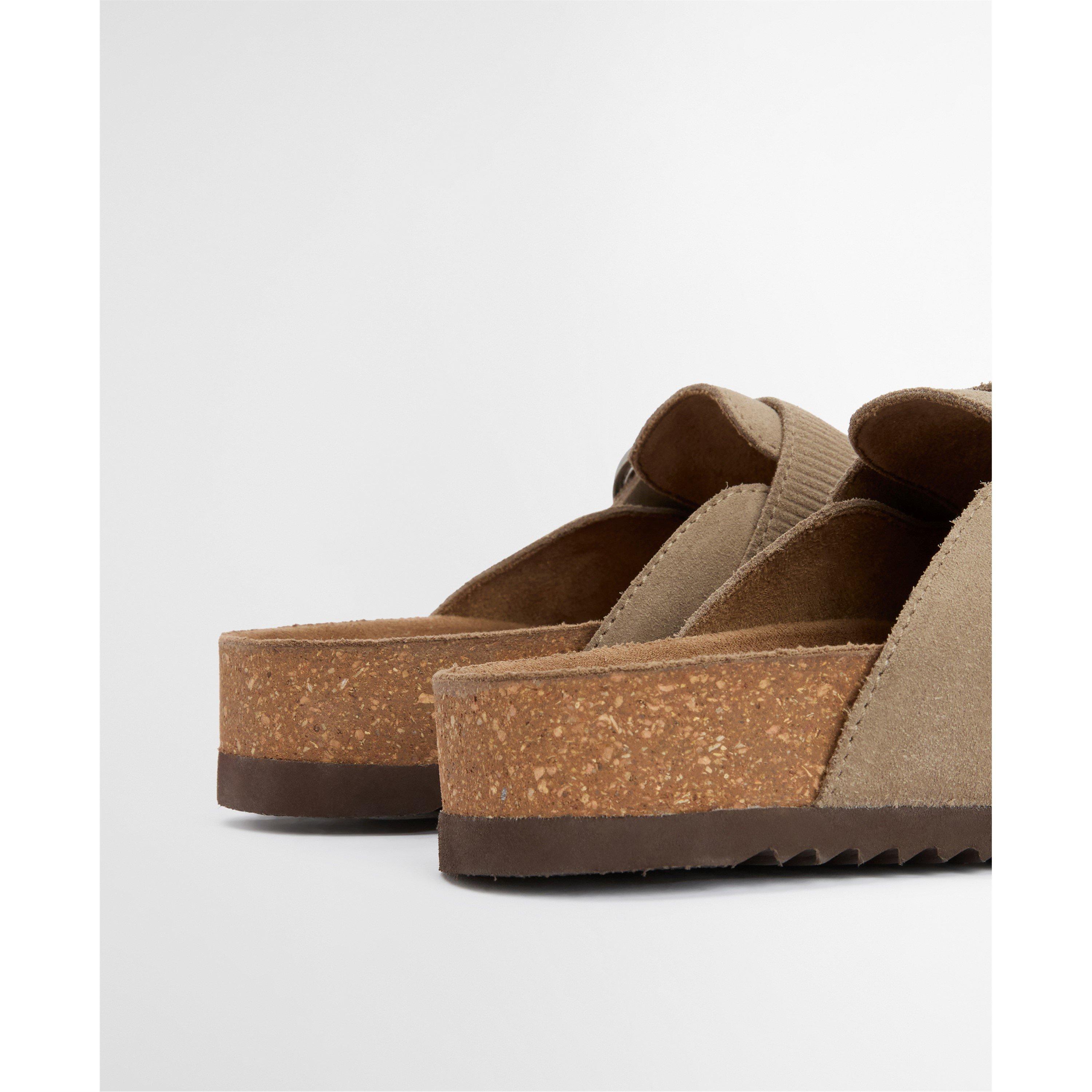 Taupe Suede - Barbour - Womens Kyra Sandals - 5