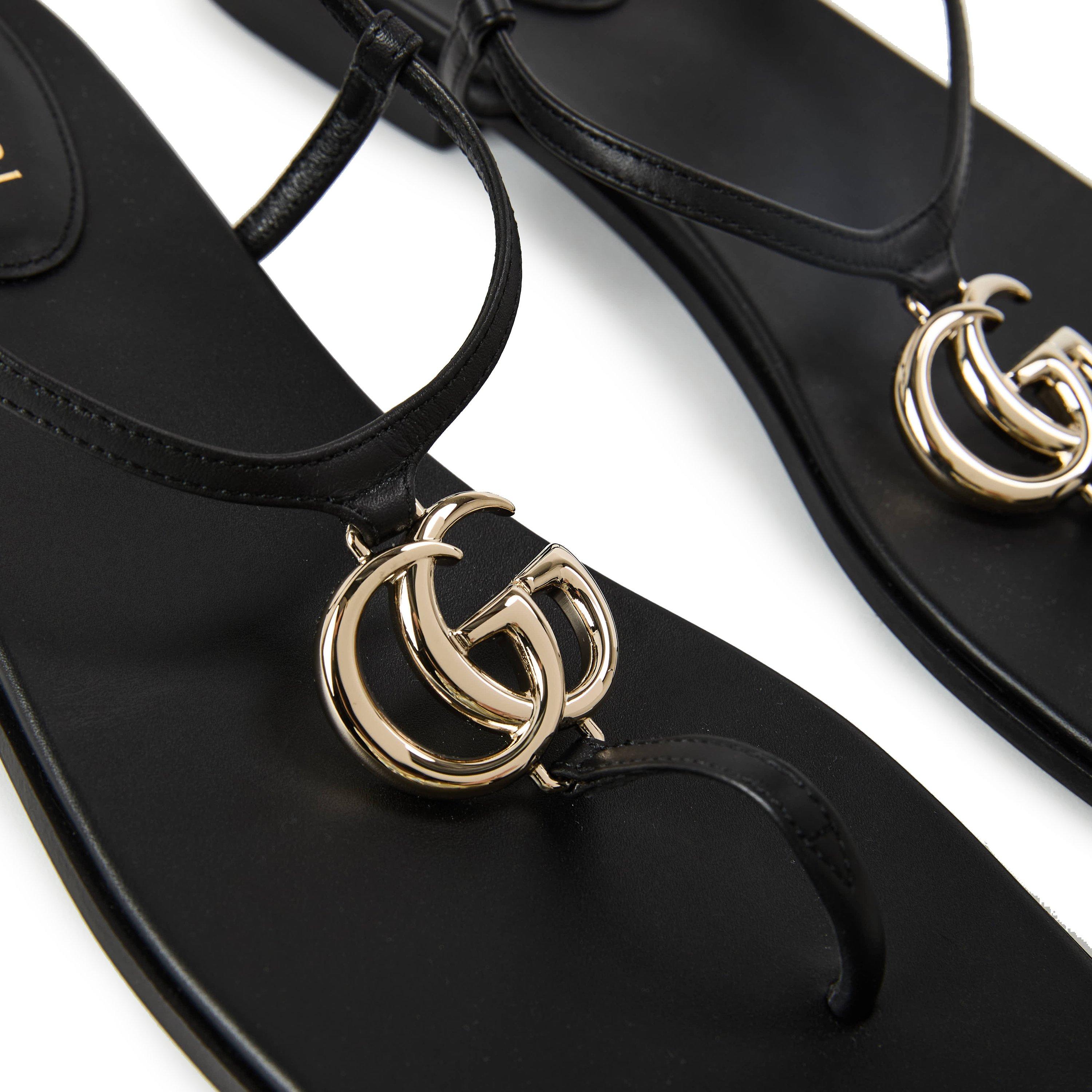 Black - Gucci - Women's Flat Sandals - 3