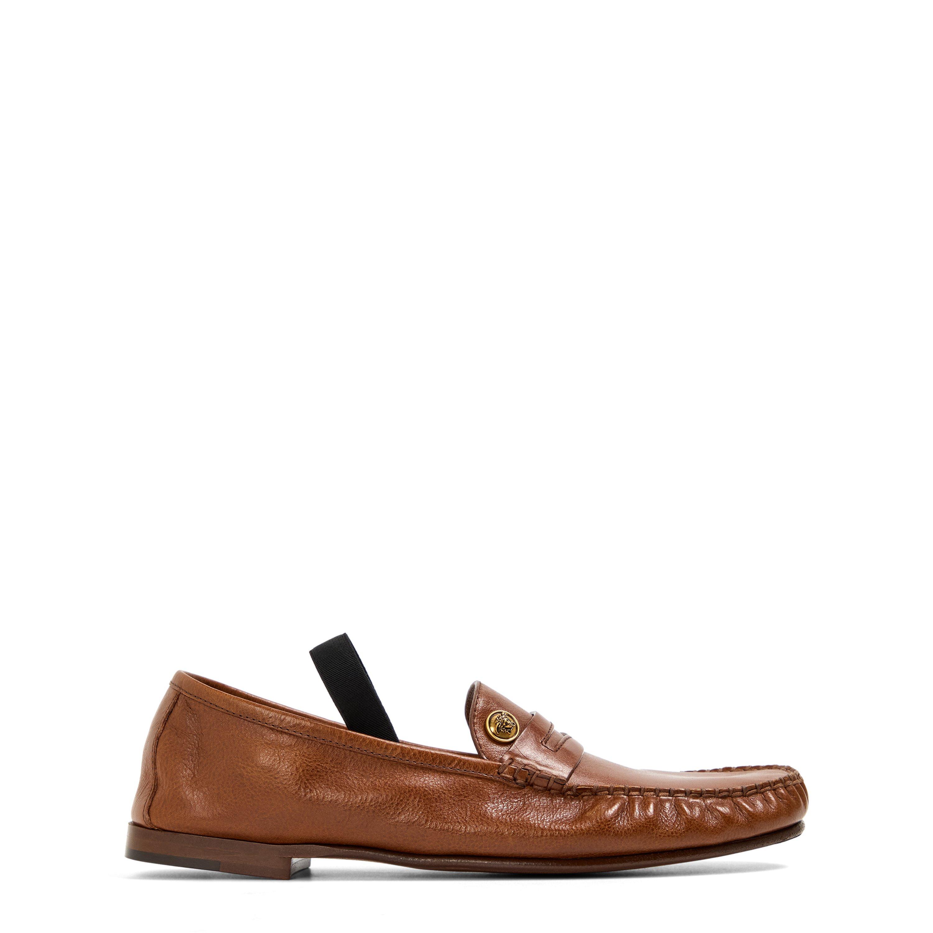 Versace Women's Loafers - Brown - Size 5 (38)