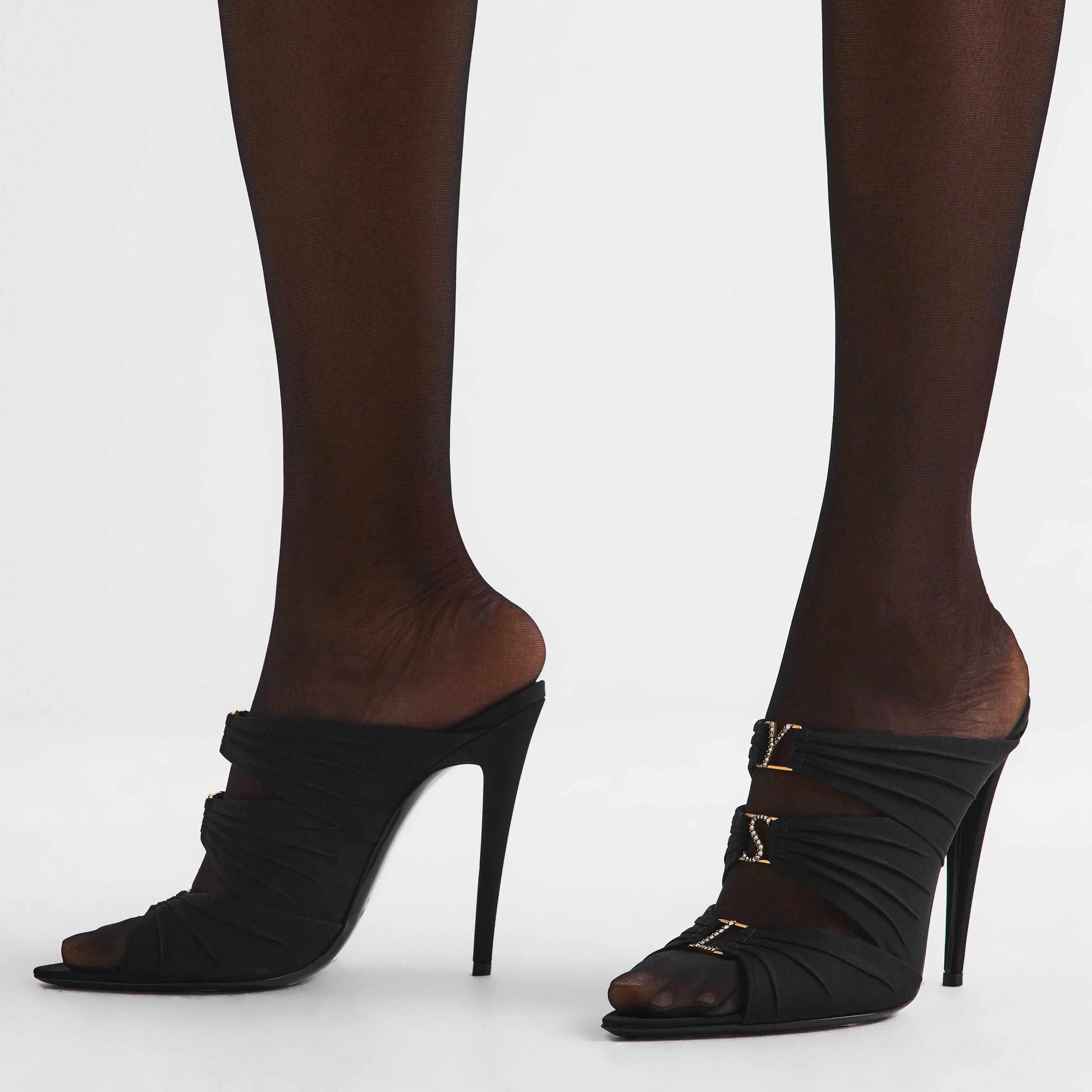 Noir - Saint Laurent - Women's Stiletto Court Shoes - 3