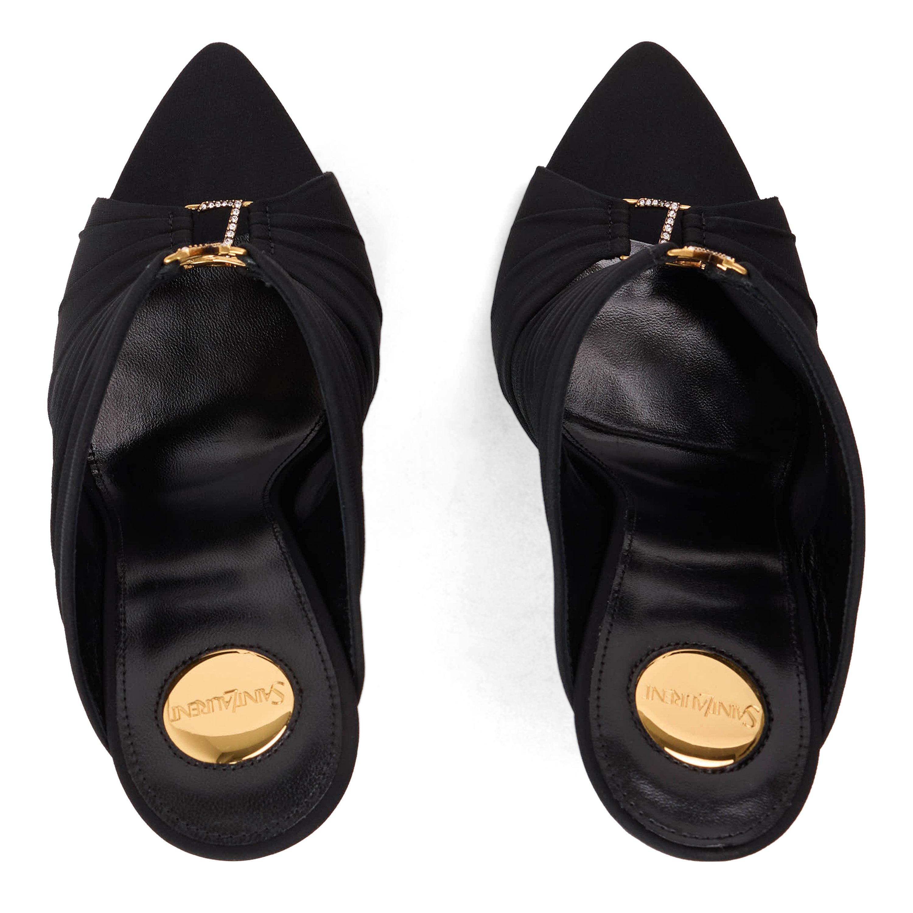 Noir - Saint Laurent - Women's Stiletto Court Shoes - 4