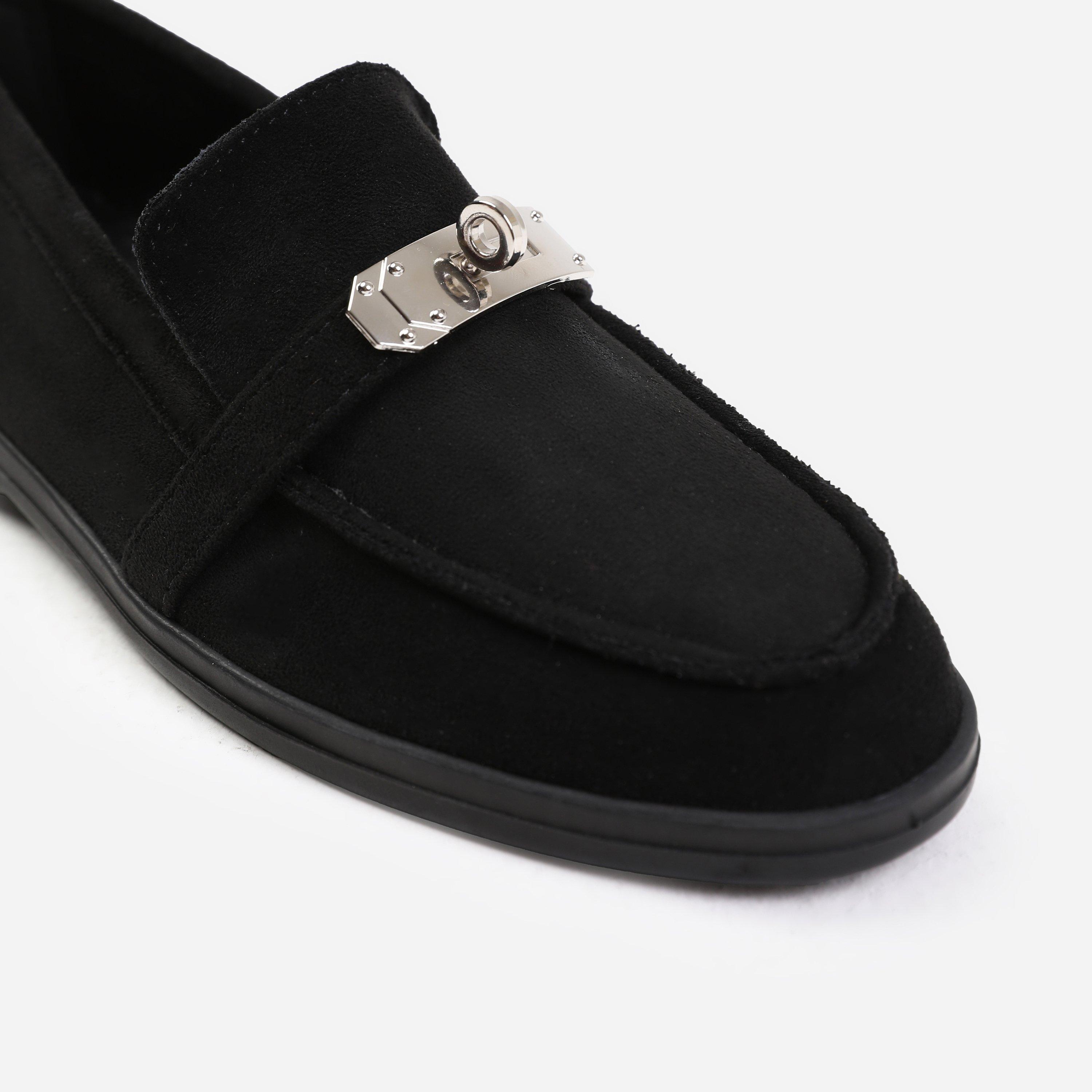 Black - Wheres That From - Women's Metal Loafer - 2