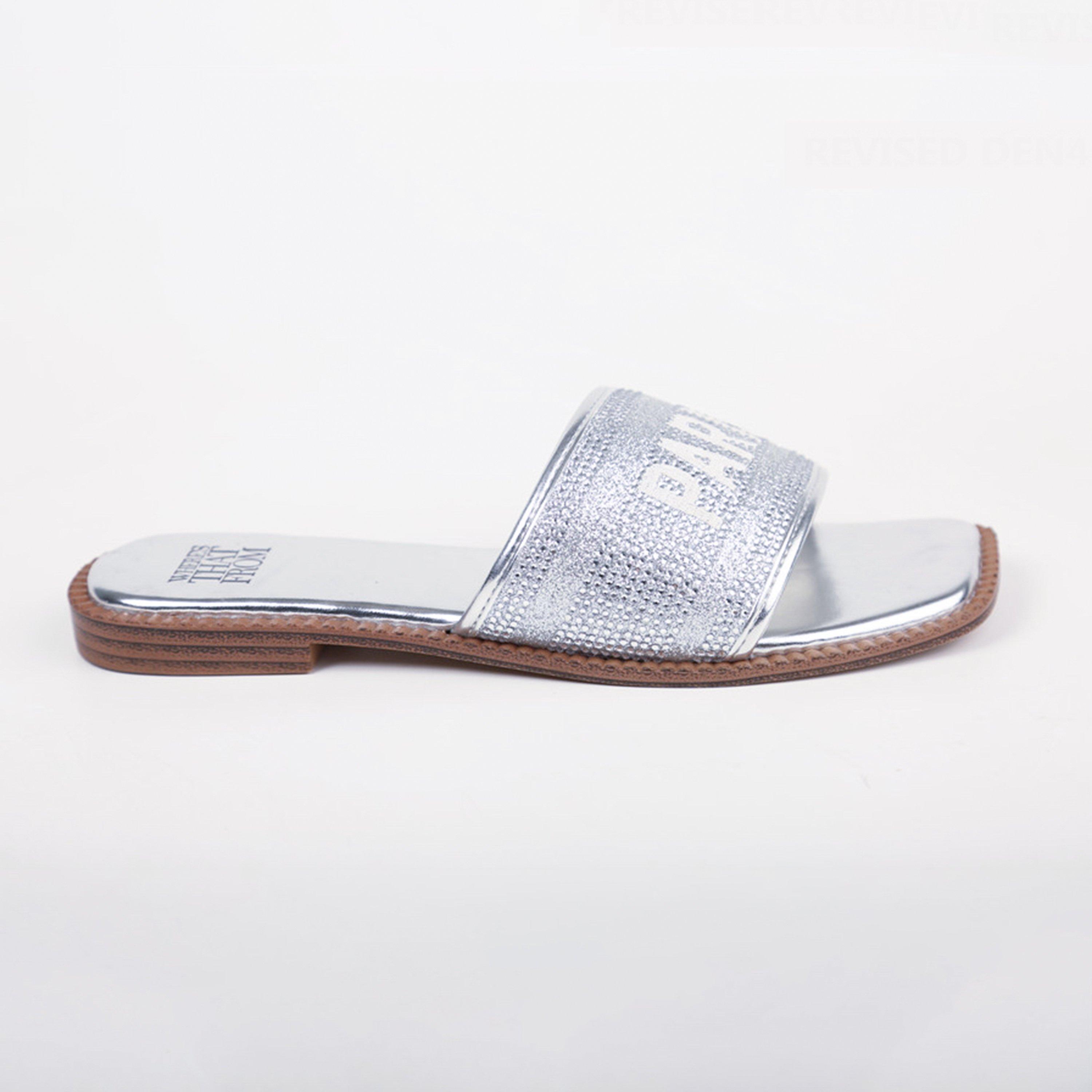Silver - Wheres That From - Women's Flat Sandals