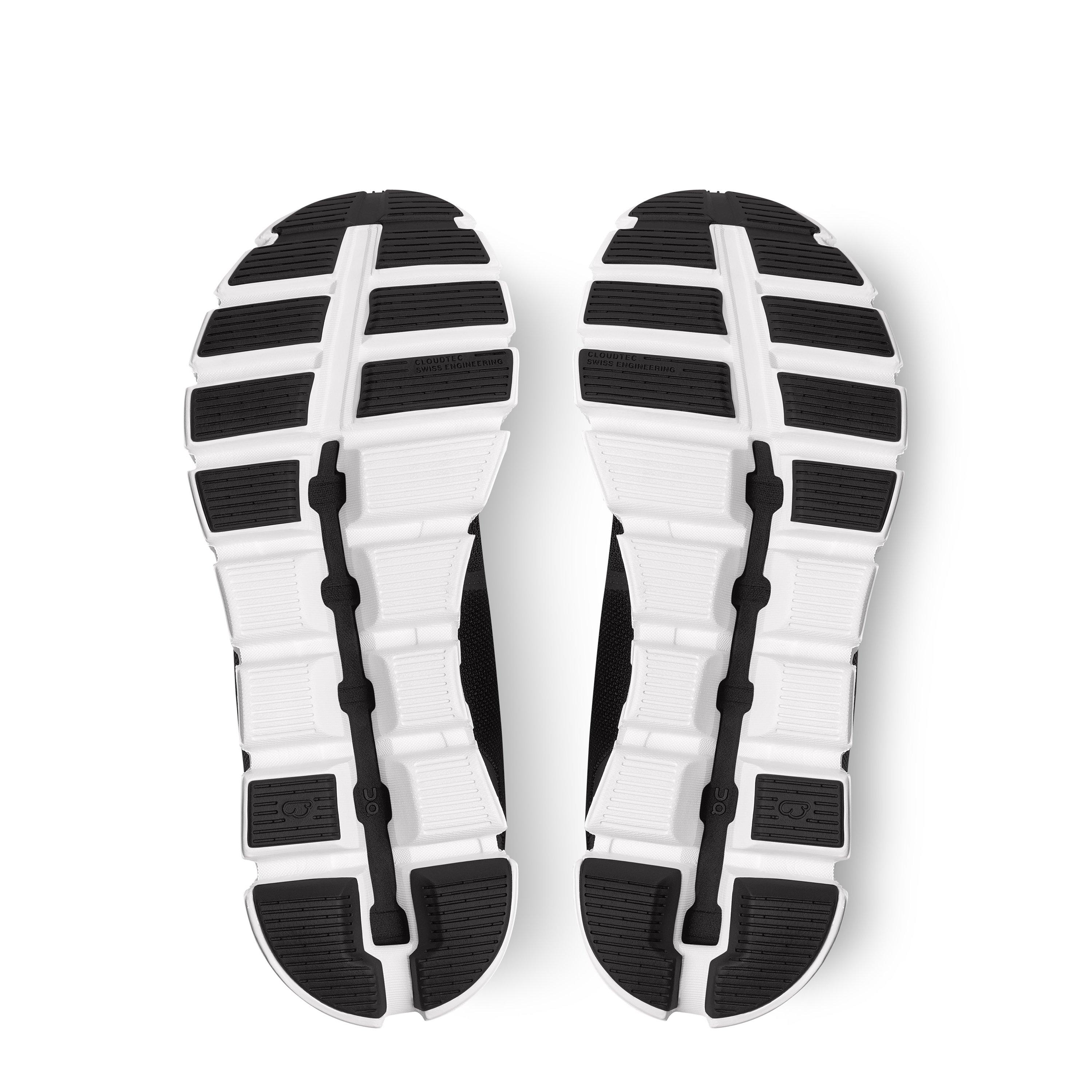 Black White - On - Womens Cloud 5 Running Shoes - 8