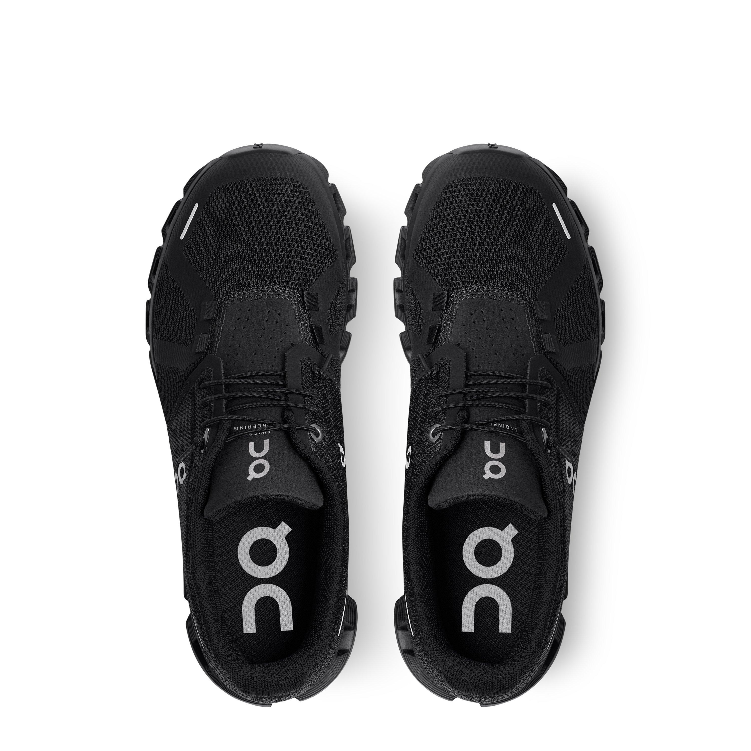 All Black - On - Womens Cloud 5 Running Shoes - 7