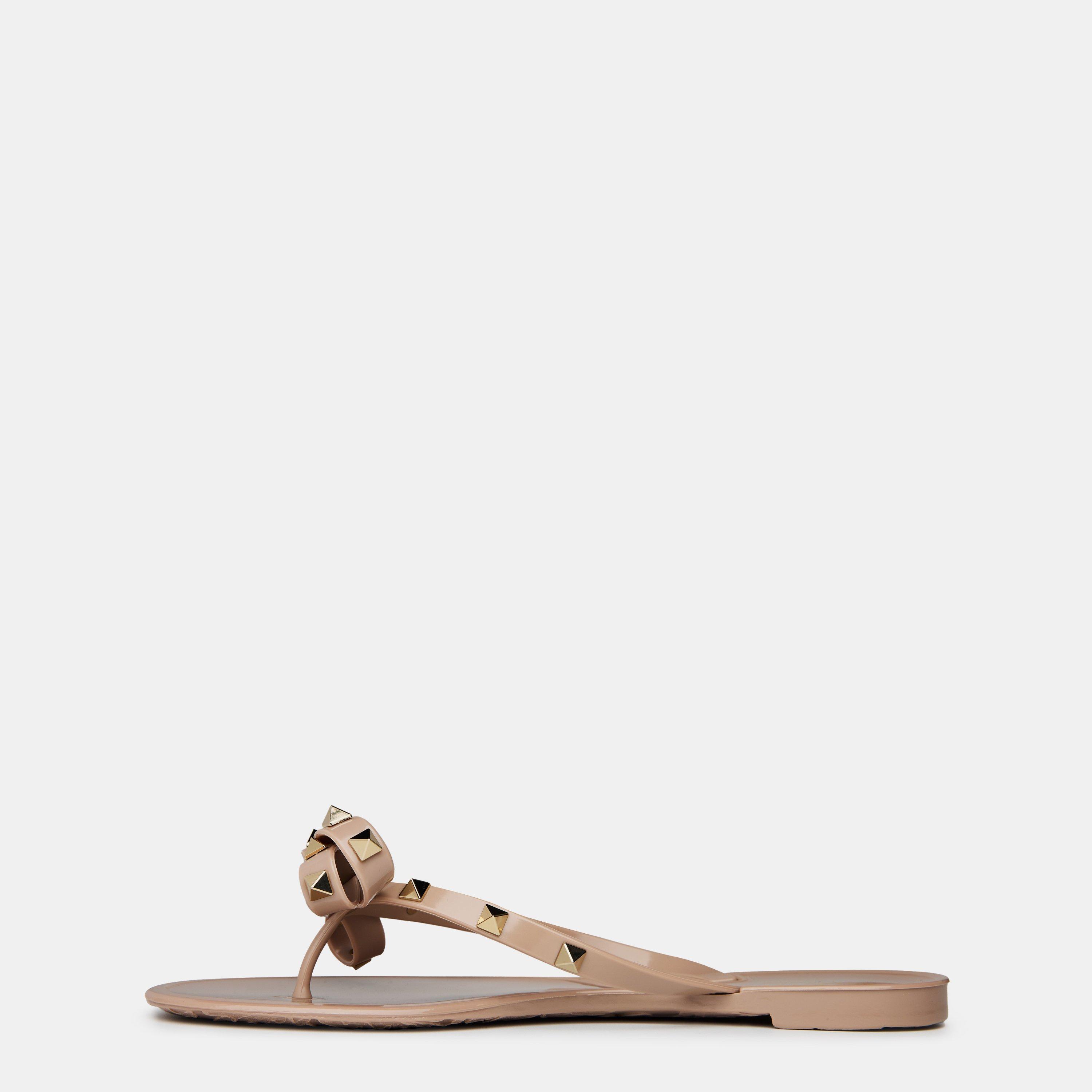 Poudre P45 - Valentino Garavani - Rockstud Thong Sandals - 2