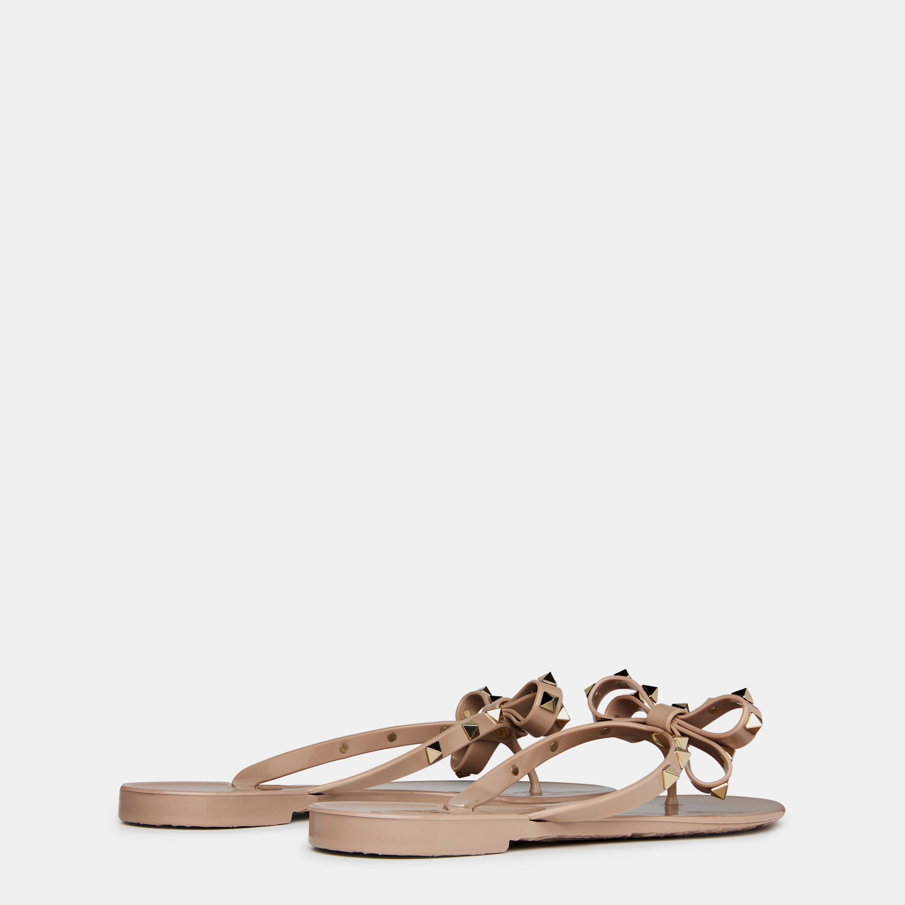 Poudre P45 - Valentino Garavani - Rockstud Thong Sandals - 5