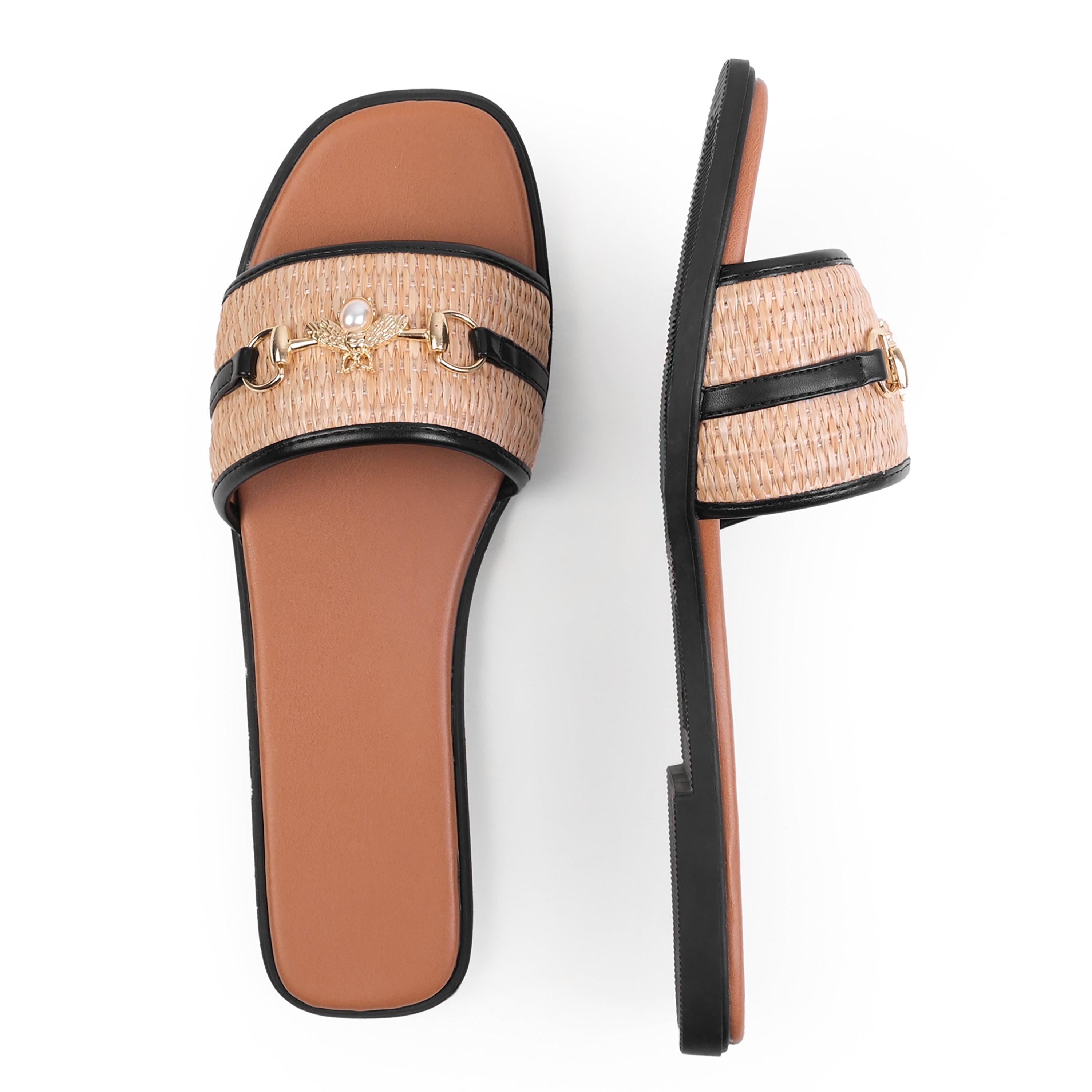 Black - Wheres That From - Women's Where's Harmony Flat Sandals - 2