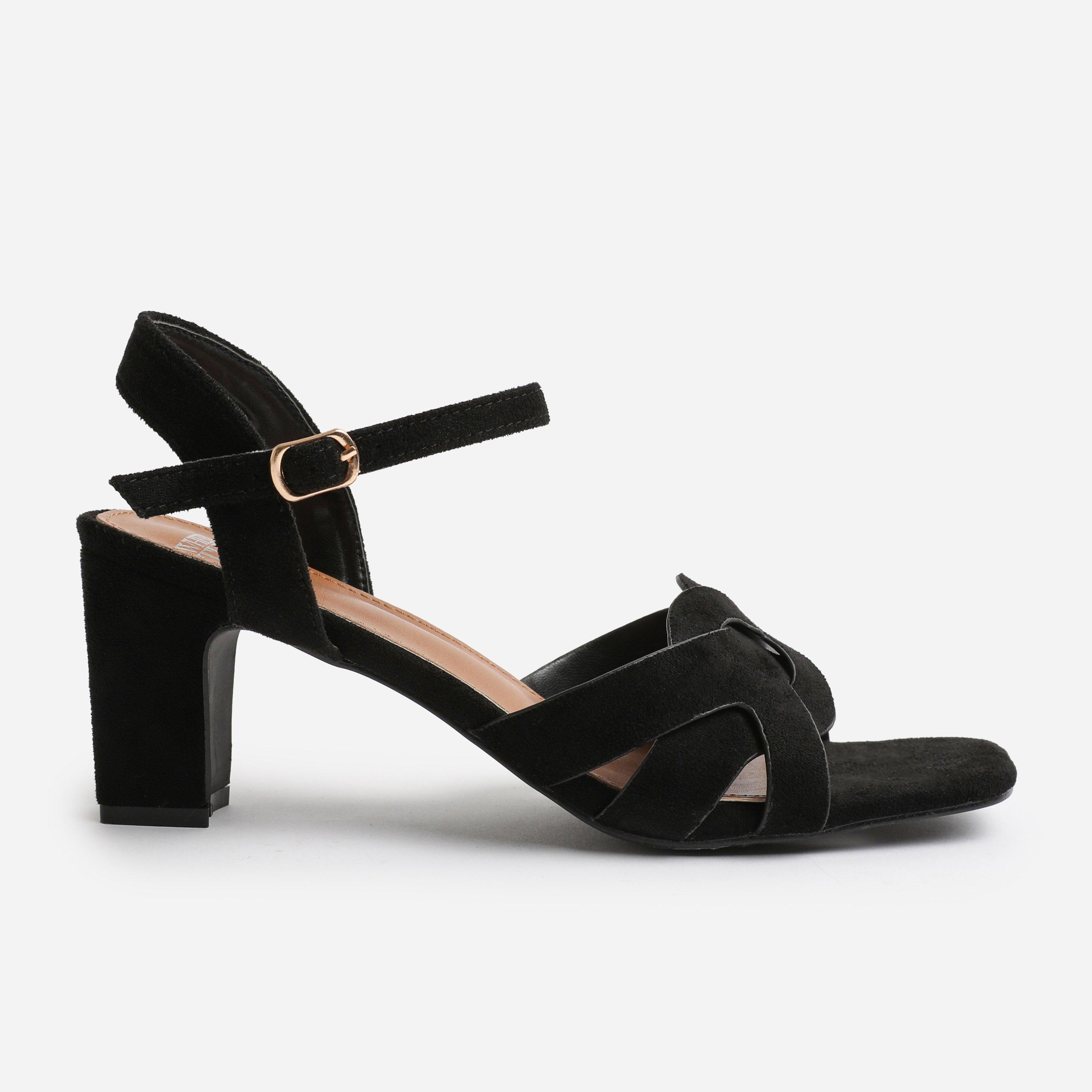 Black - Wheres That From - Women's Block Heel Court Shoes - 1