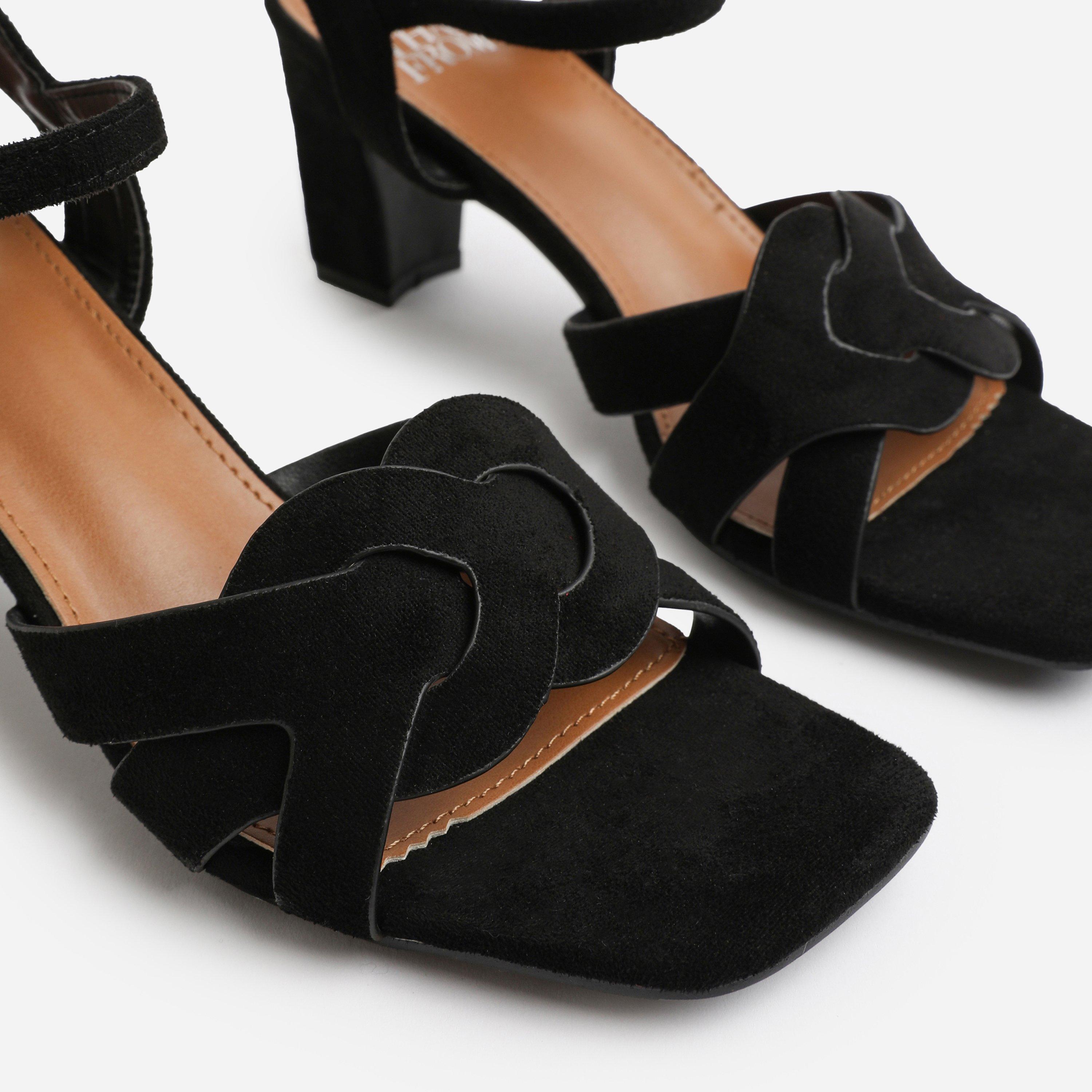 Black - Wheres That From - Women's Block Heel Court Shoes - 2