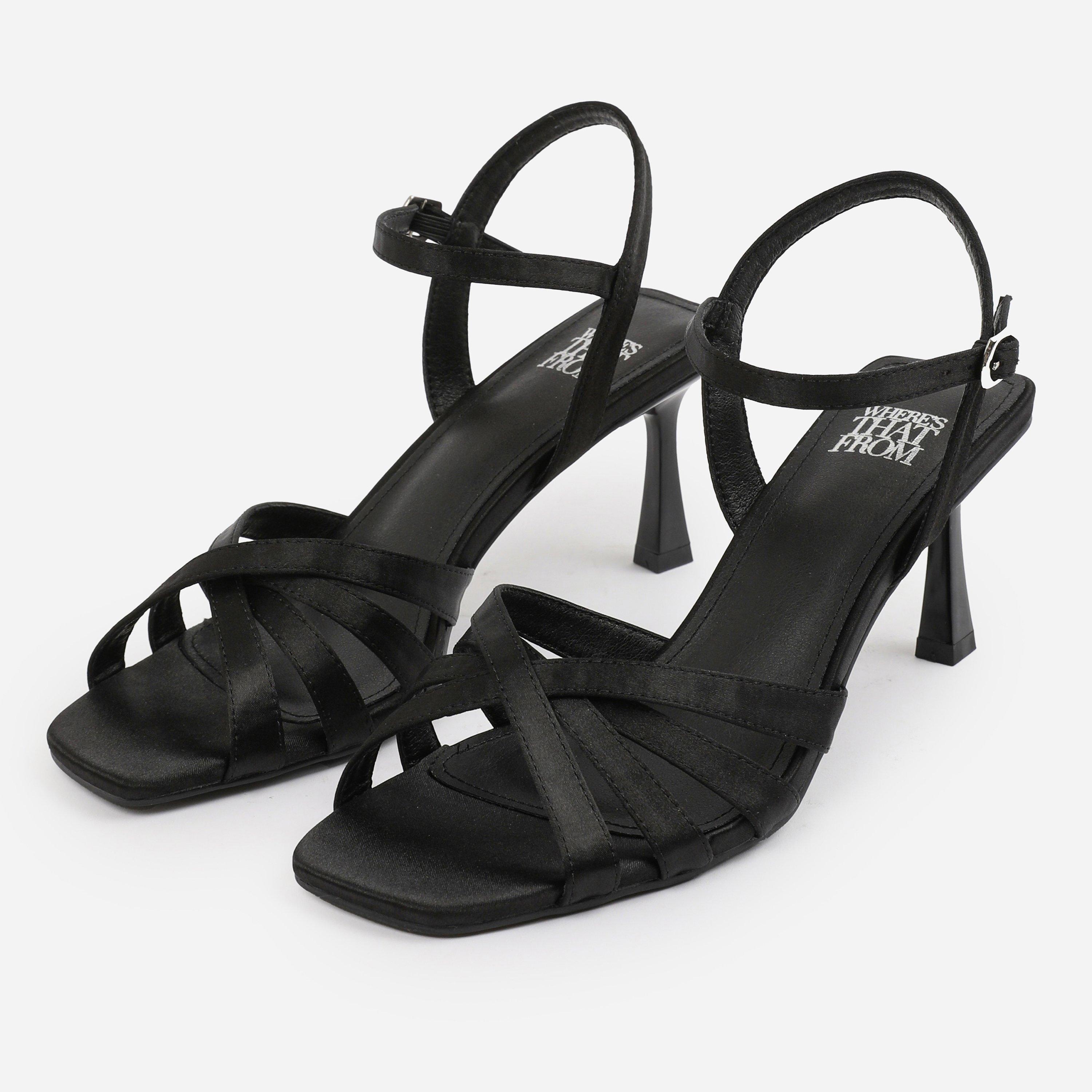 Black - Wheres That From - Women's Block Heel Court Shoes - 2