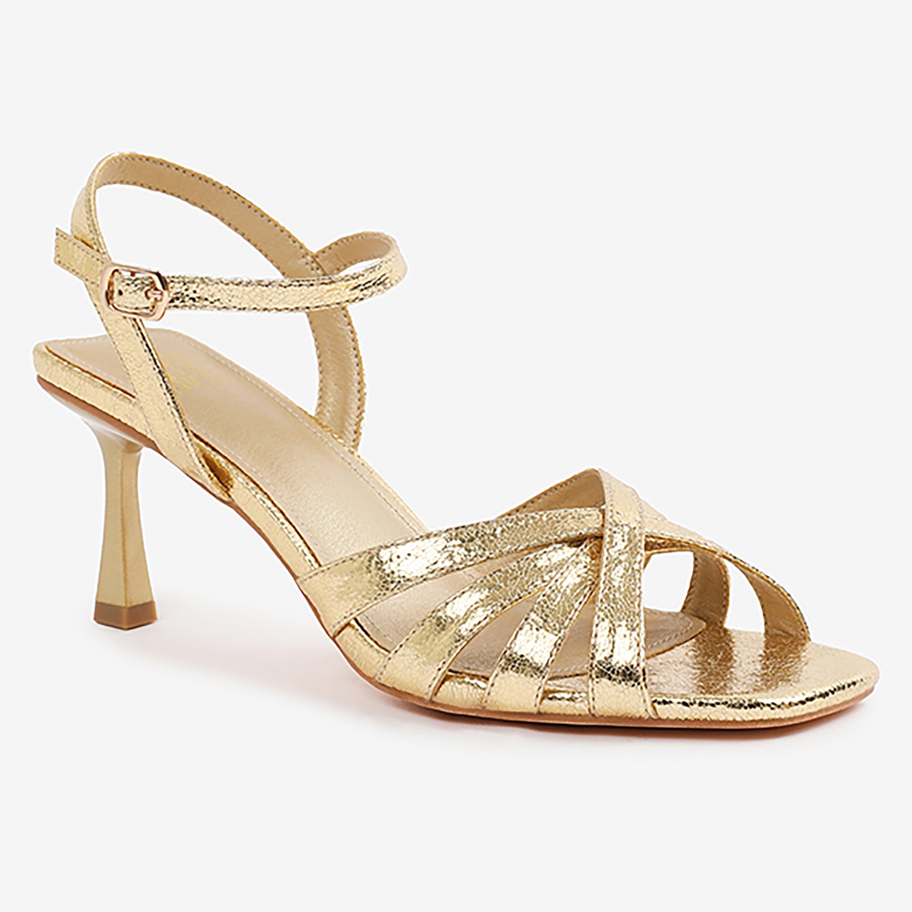 Wheres That From Women's Block Heel Court Shoes - Gold - 4 (37)