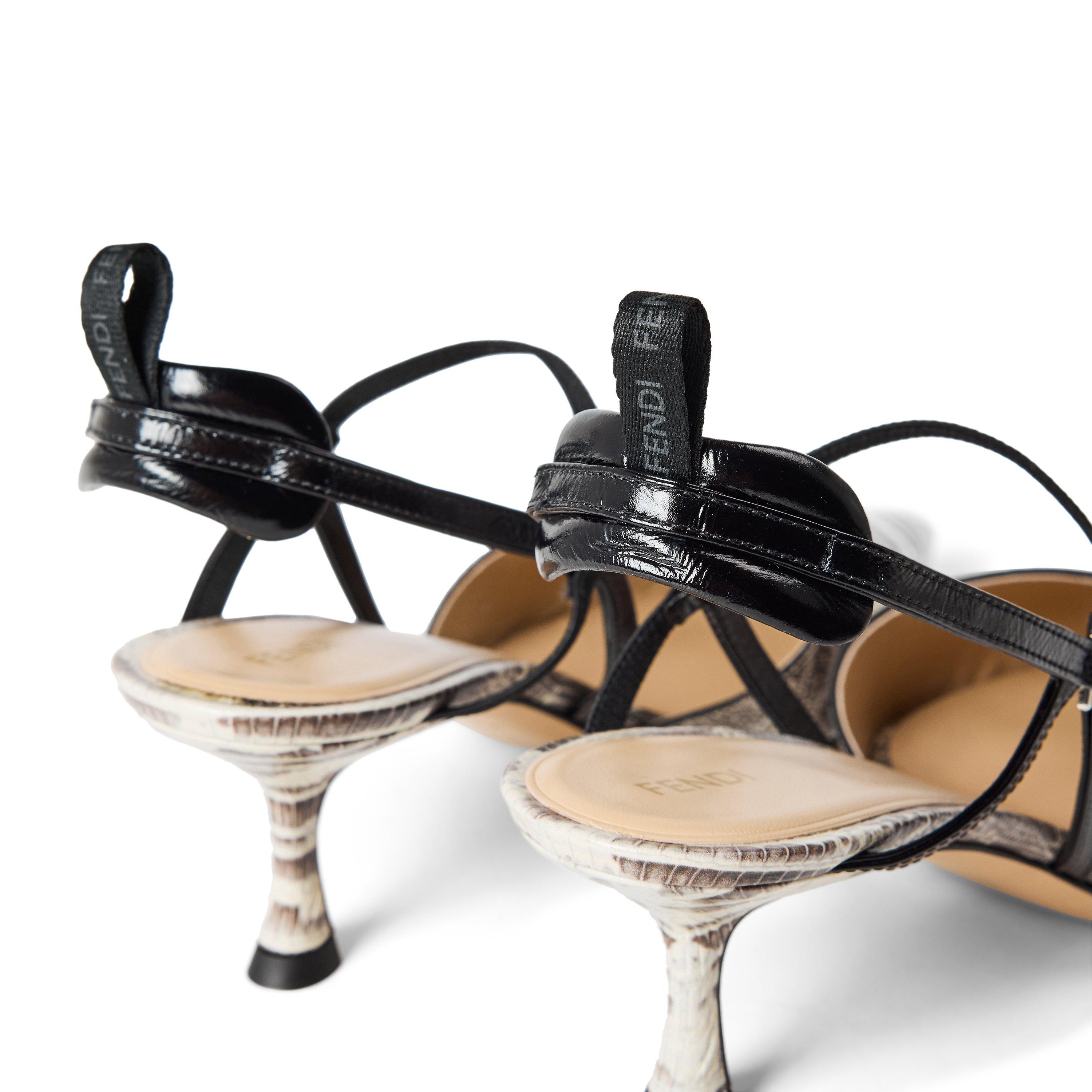 Pergamena/Blk - Fendi - Fendi Sling Backs Ld64 - 3