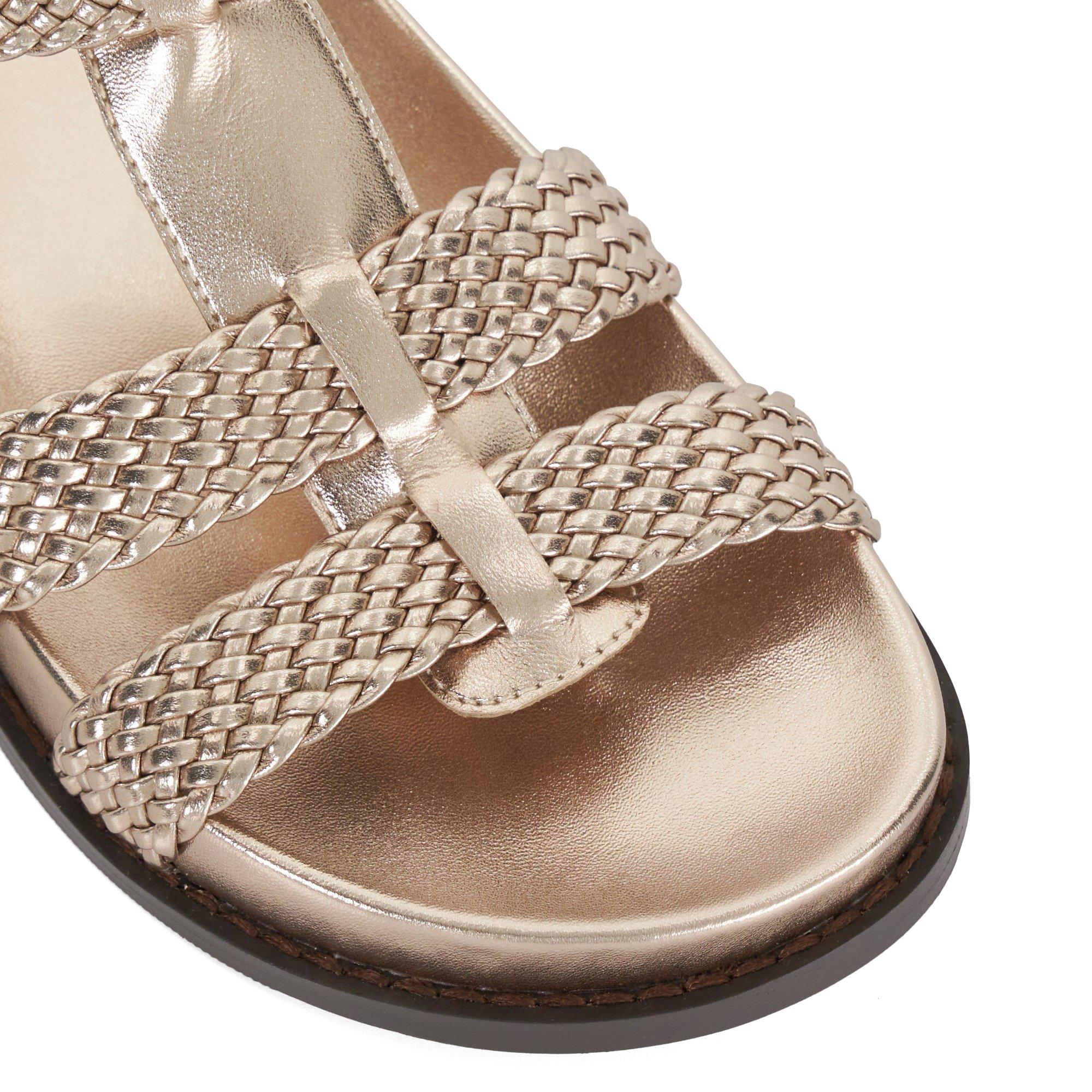 Gold - Dune London - Women's Looking Flat Sandal - 3