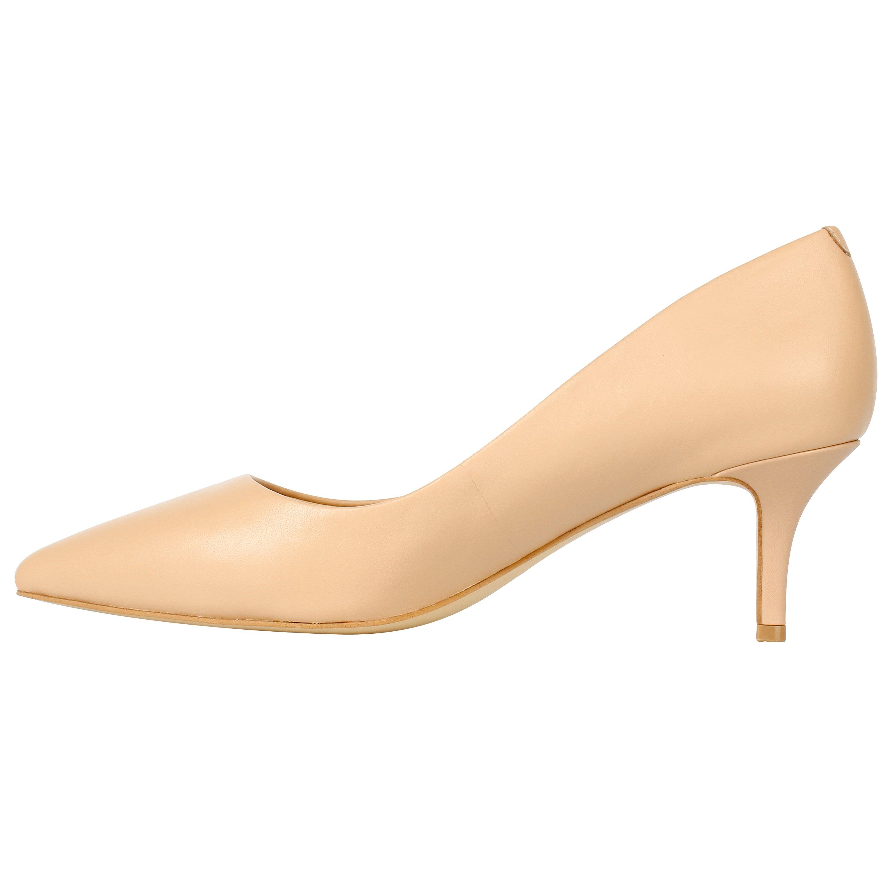 Nude Leder - Linea - Kitten Heel Shoes - 4
