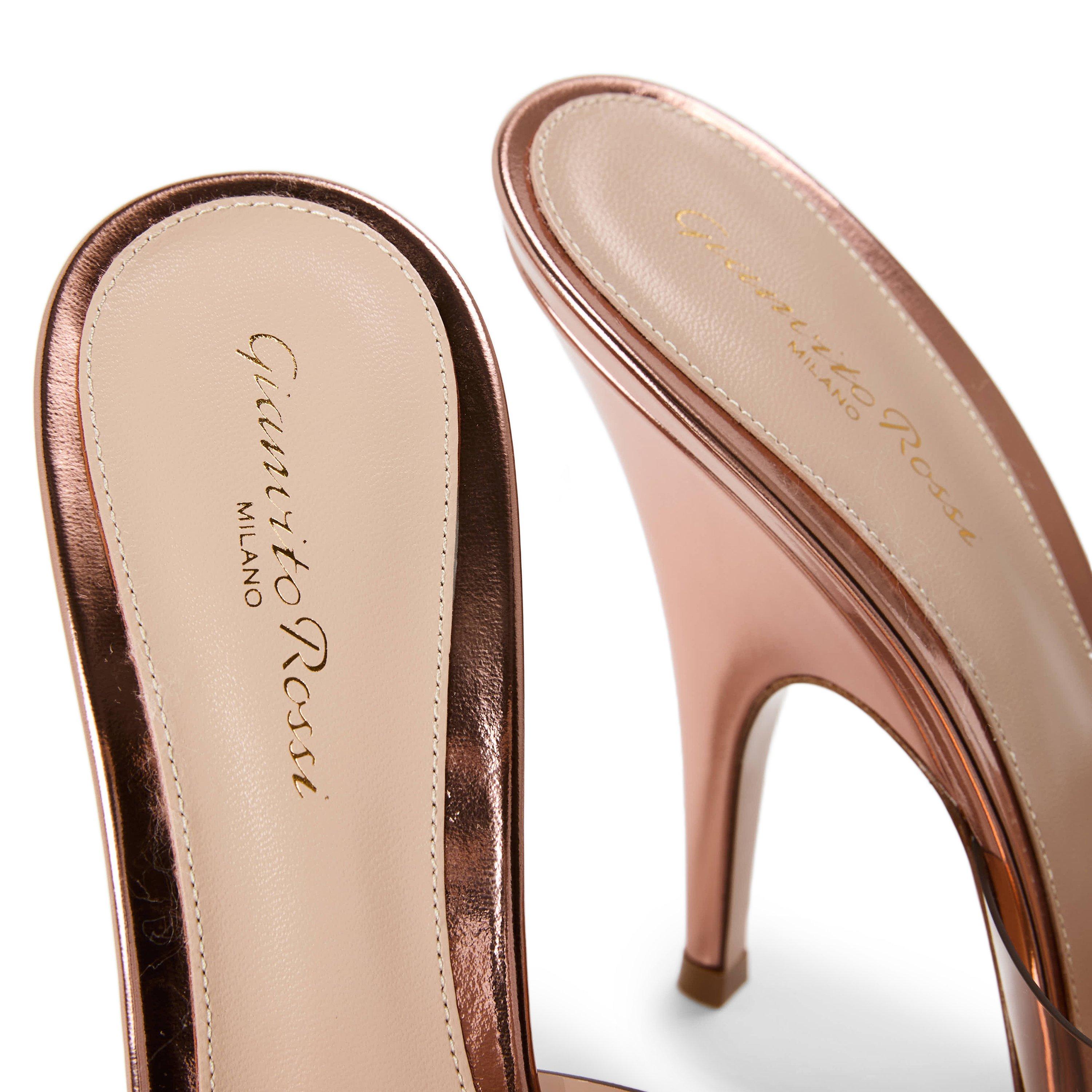 Rose Gold - Gianvito Rossi - Women's Sofia 95h M Heeled Mules - 3