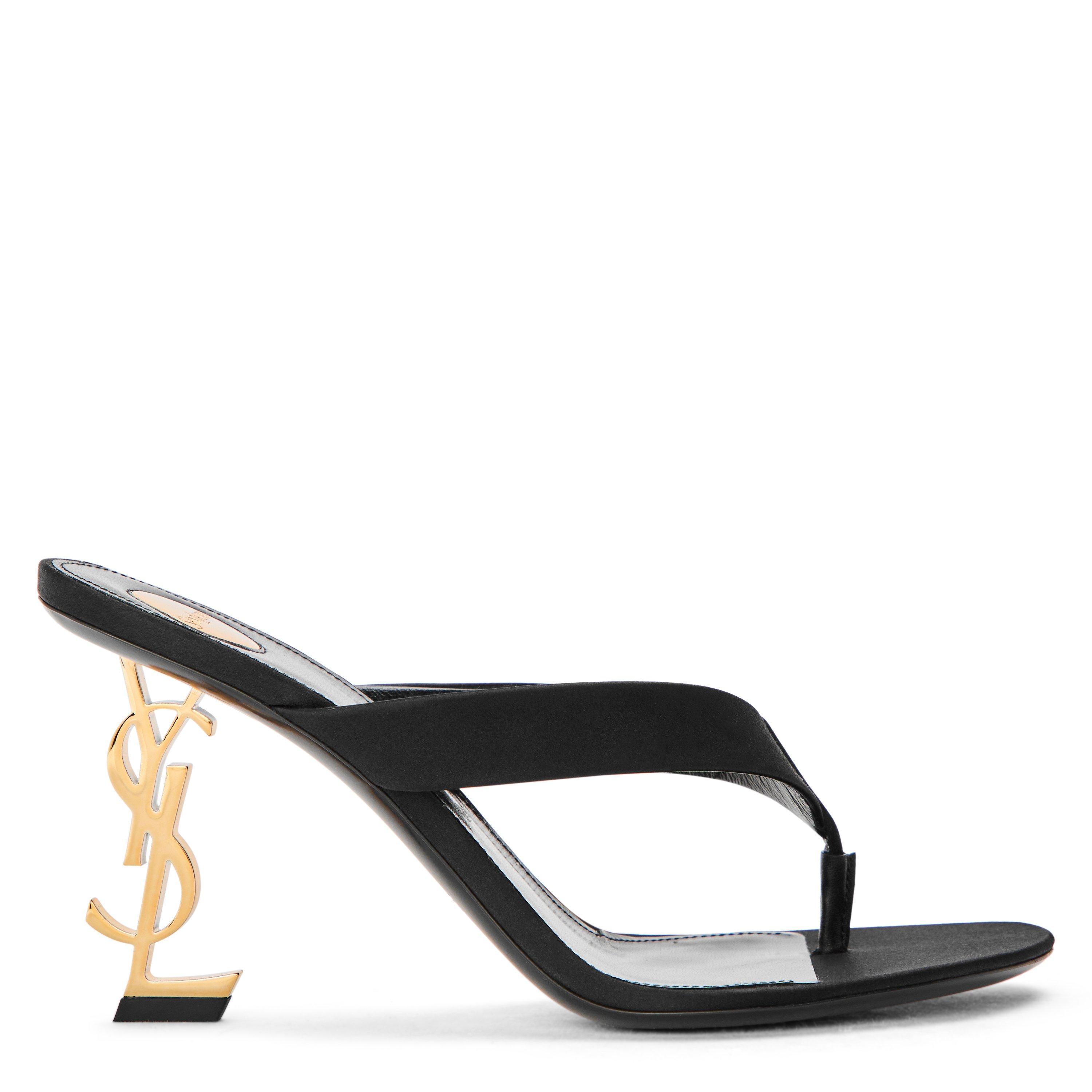 Noir - Saint Laurent - Women's Heeled Sandals - 1