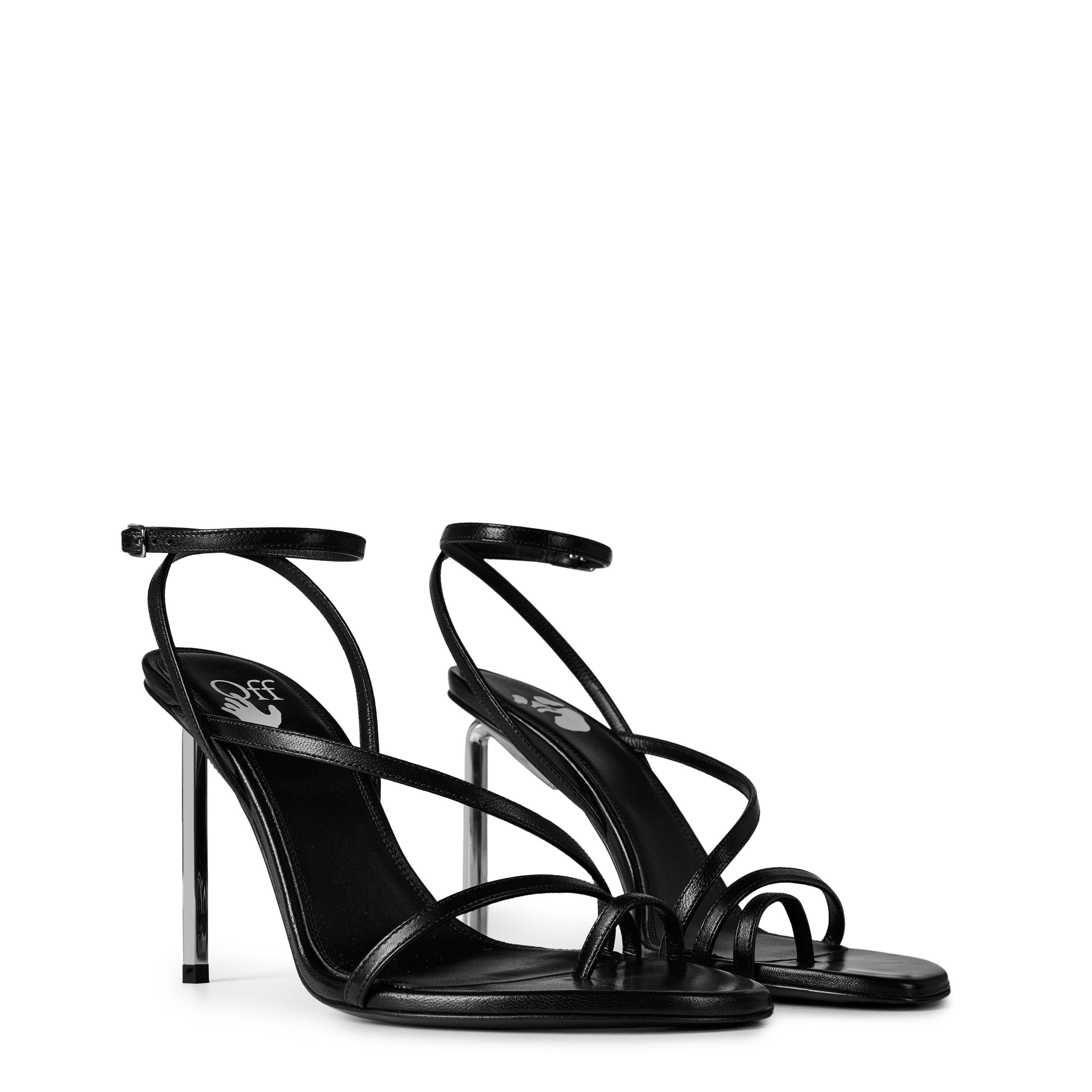 Black - Off White - Women's Allen 110 Sandal, 110mm Platform - 3