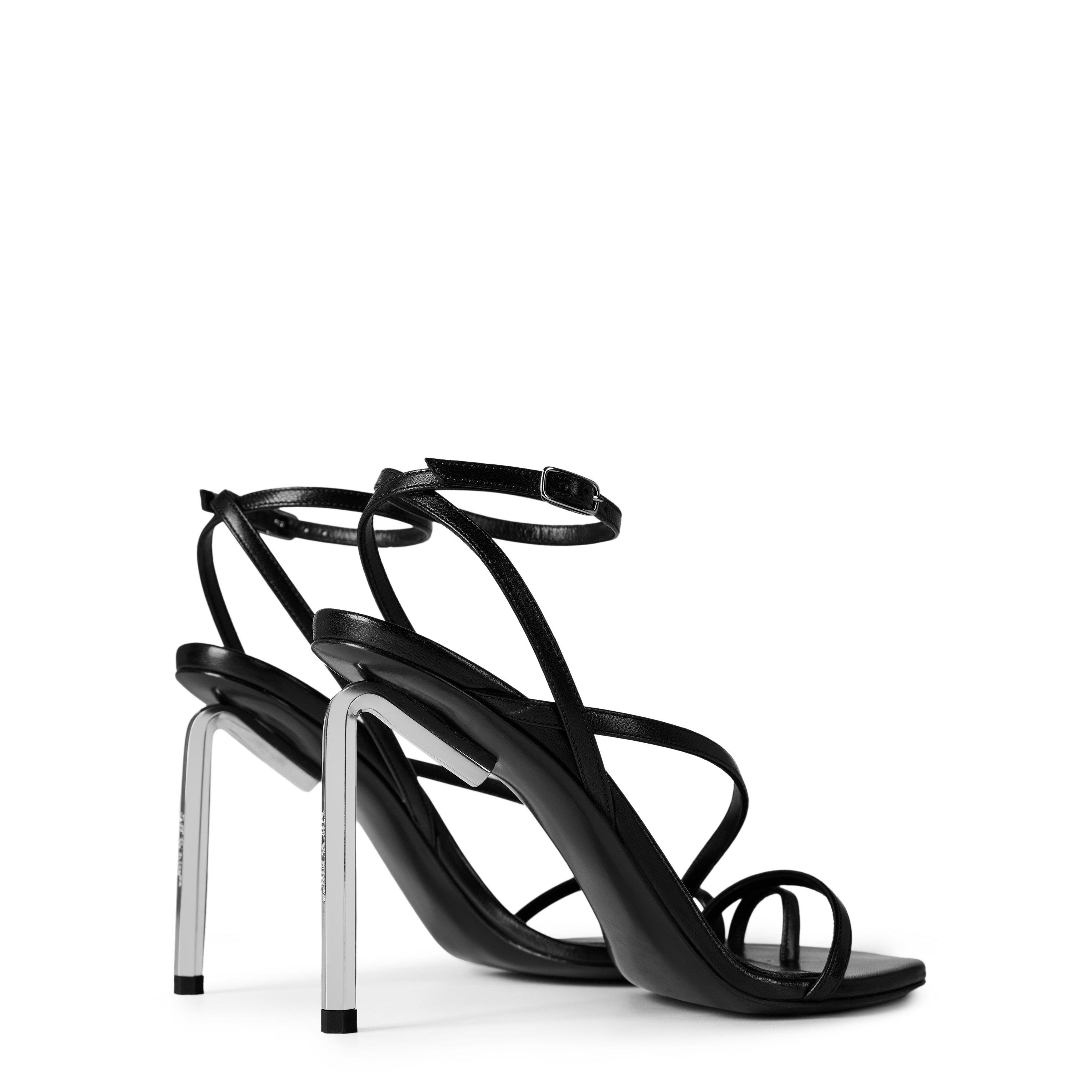 Black - Off White - Women's Allen 110 Sandal, 110mm Platform - 4