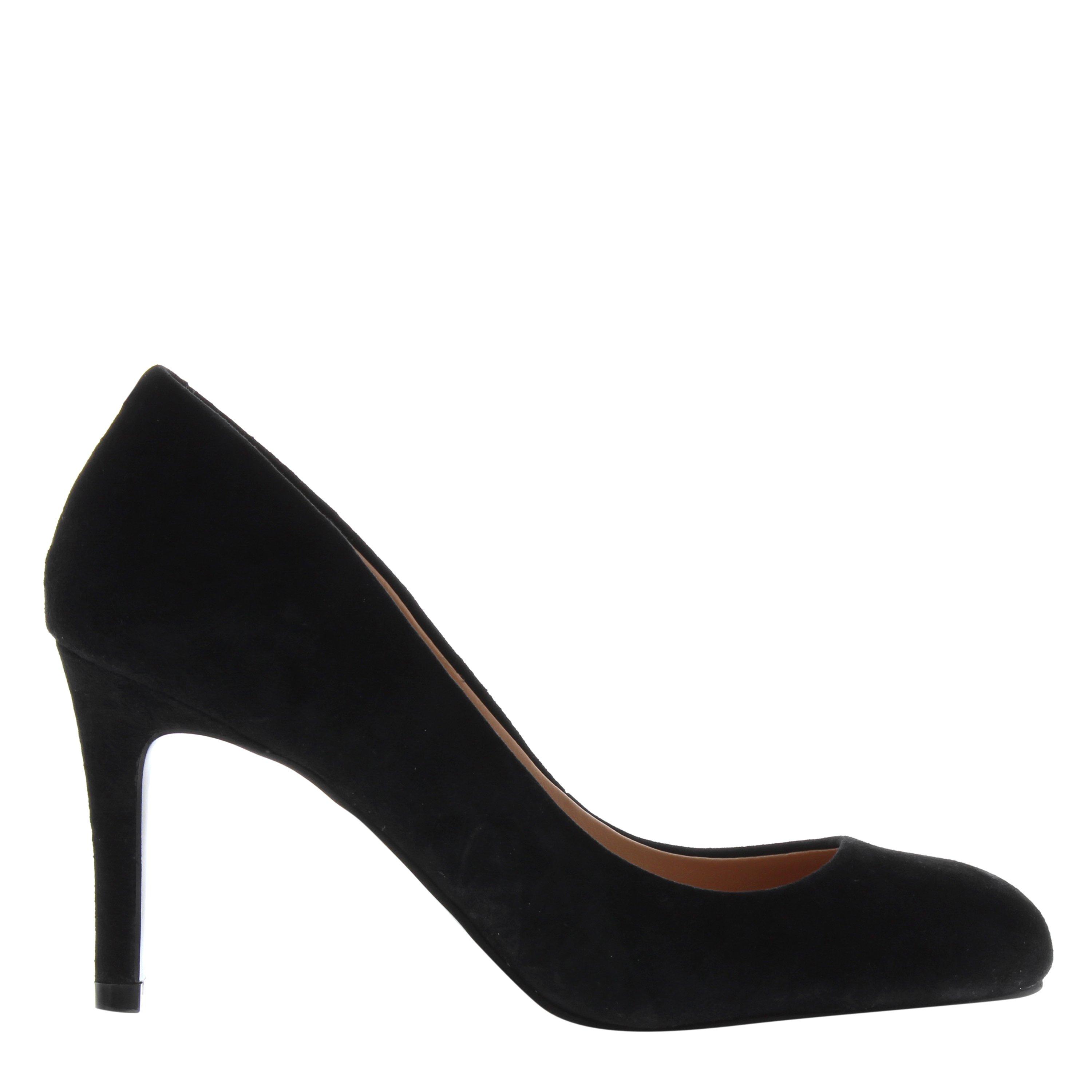 Schwarzes Wildleder - Linea - Stiletto Almond Shoes - 1