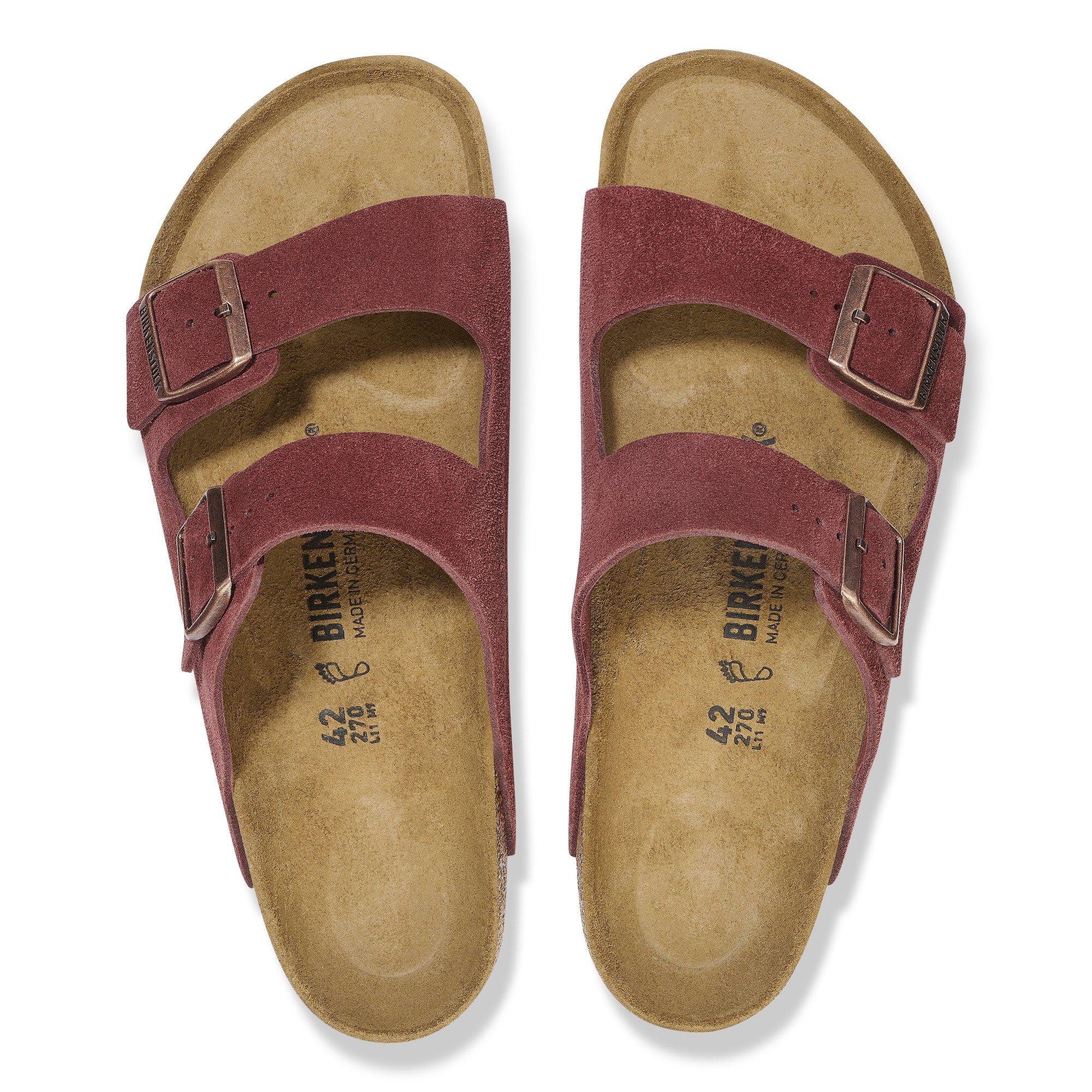 Red - Birkenstock - Bstk Arizona Sandals Ld64 - 3