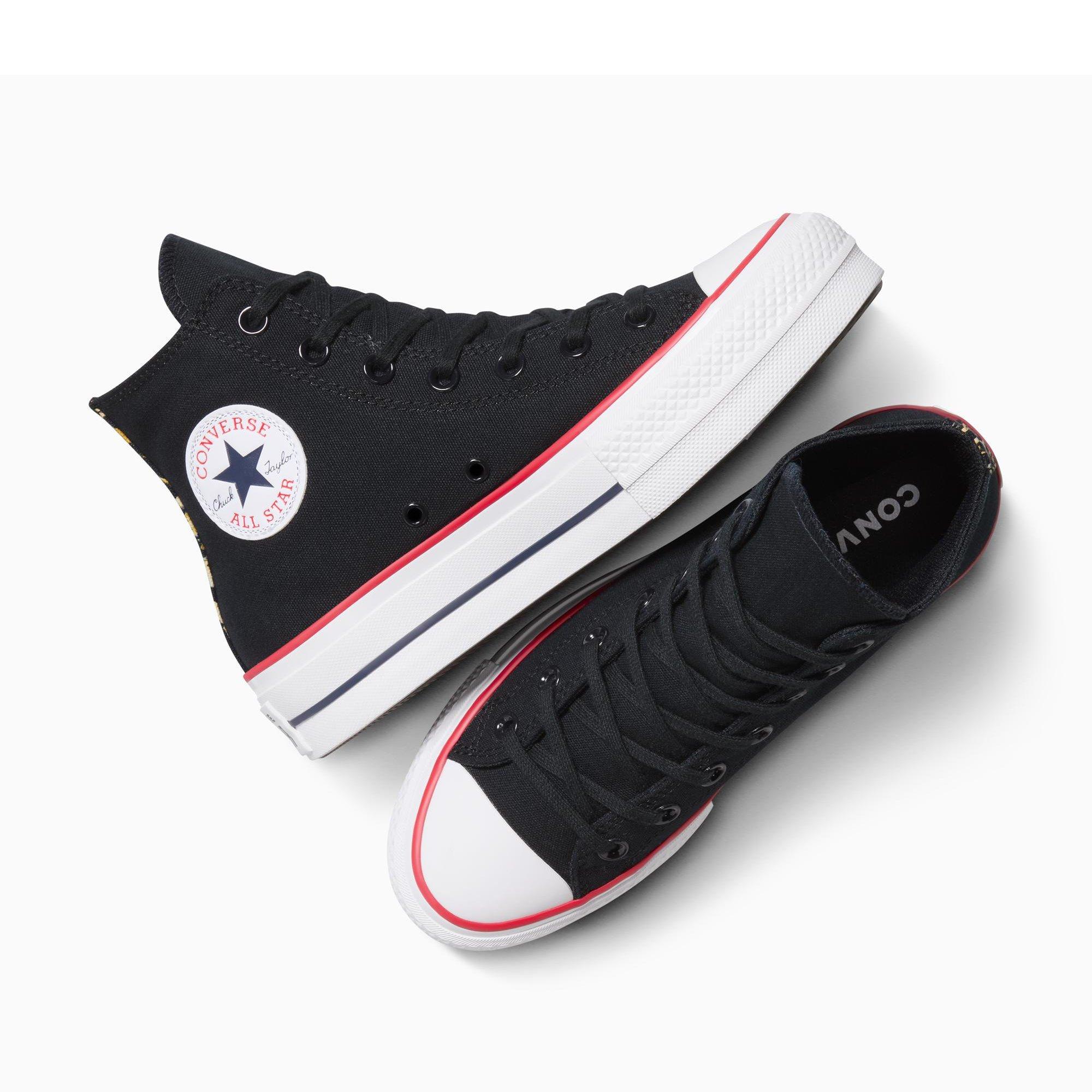 001-Black/Whi - Converse - Women's Chuck Taylor All Star Lif Platform Trainers - 5