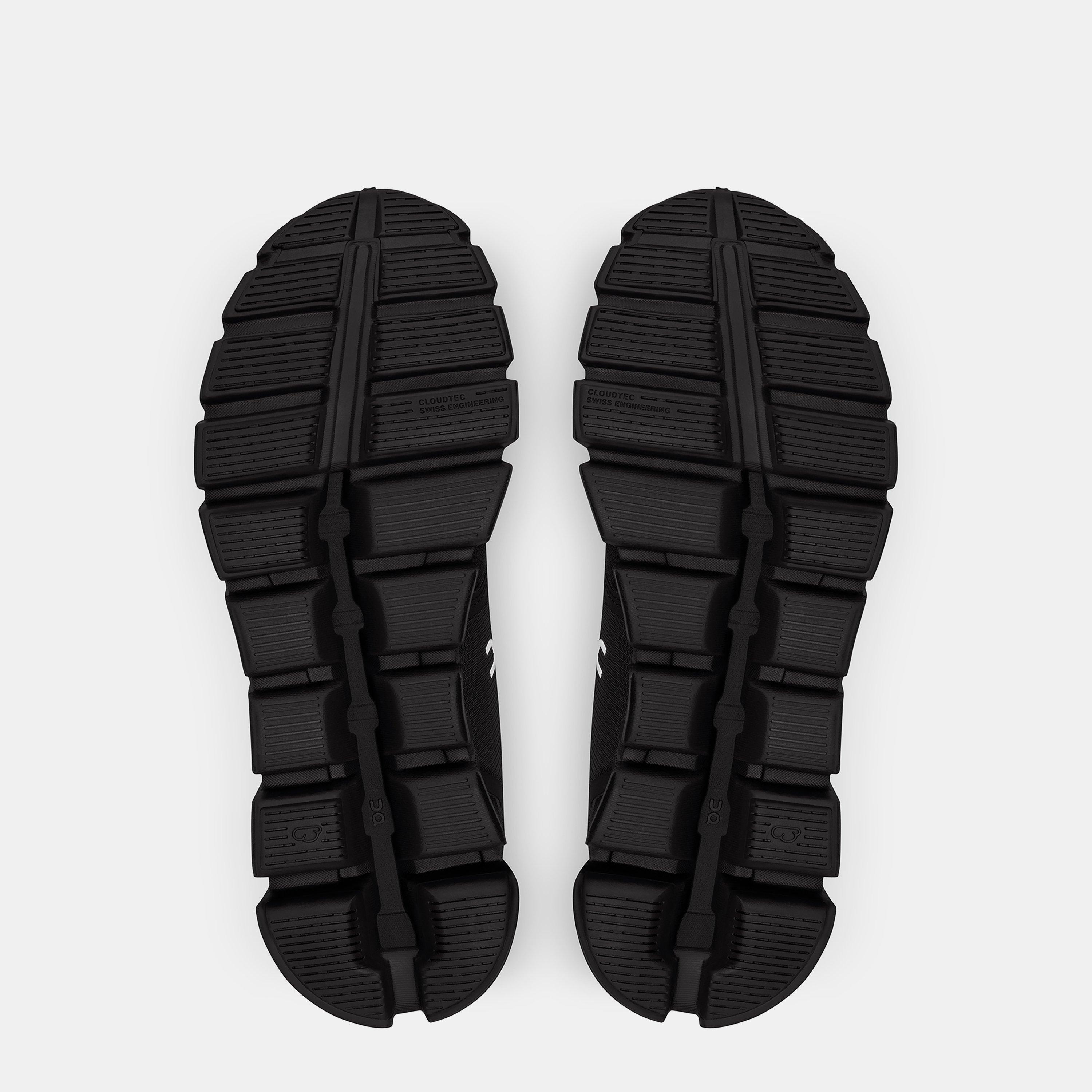 All Black - On - Womens Cloud 5 Waterproof Running Shoes - 8