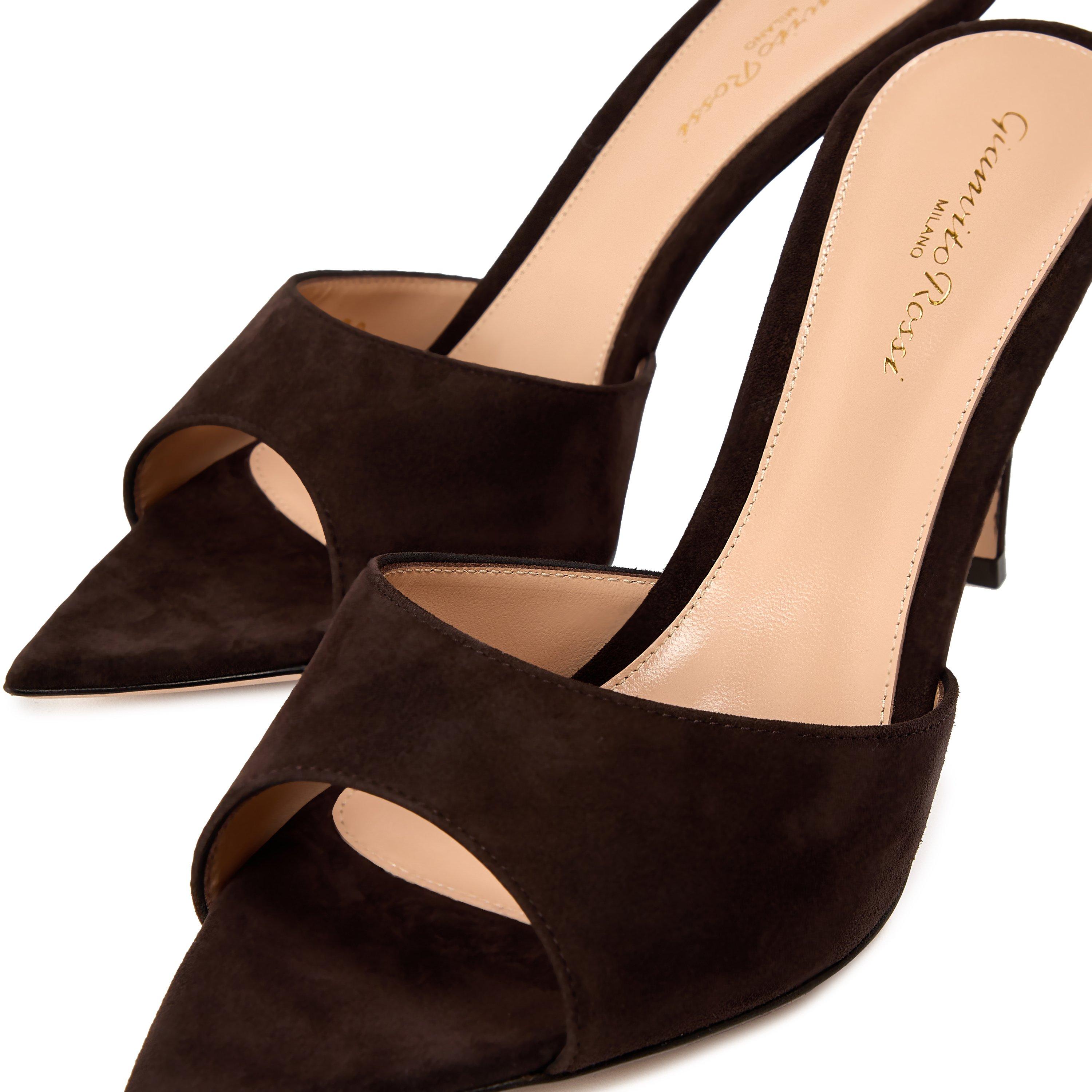 Moka - Gianvito Rossi - Women's Elle 85H Mule - 3