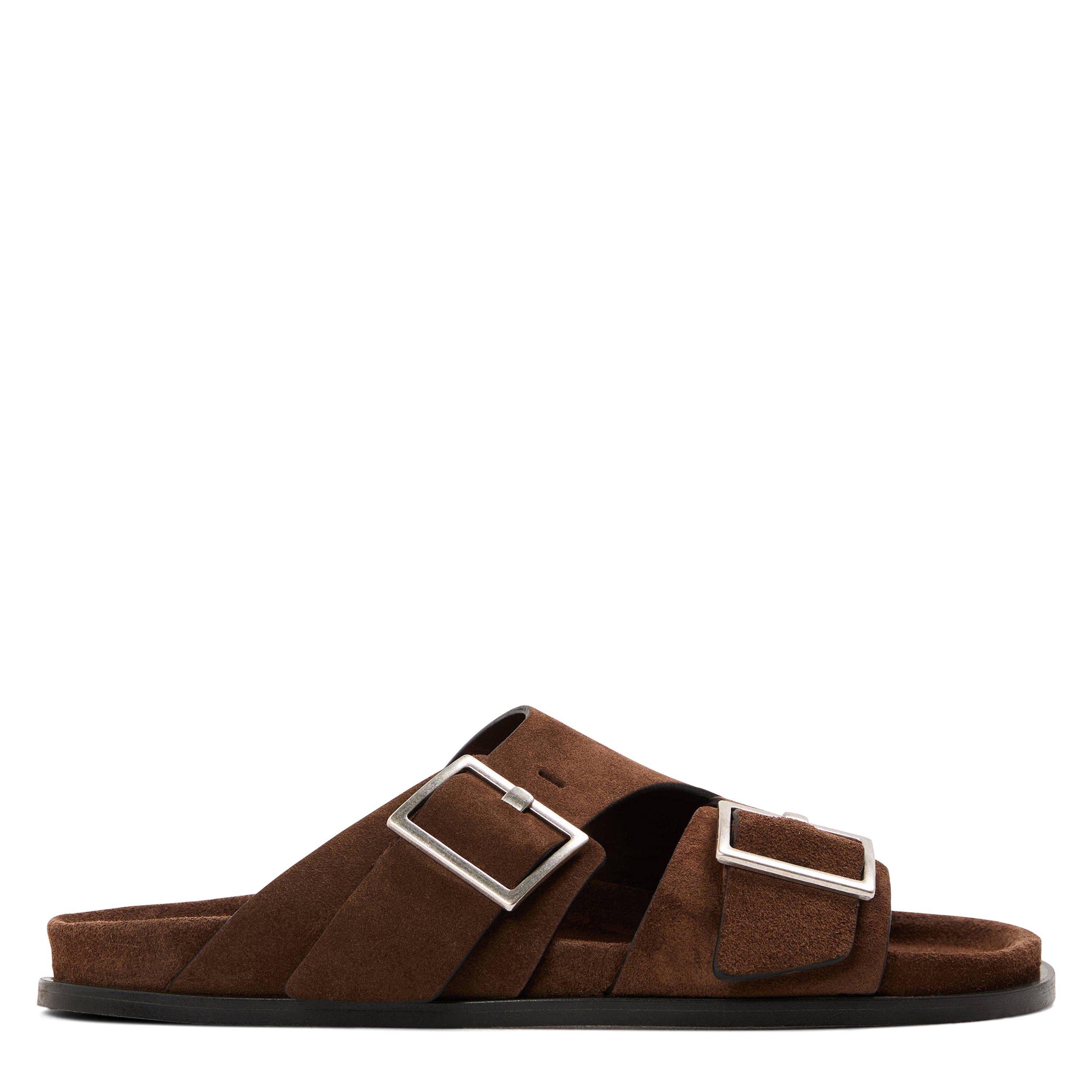 Alohas Women's Alba Sandal Flat Sandals - Brown - Size 7 (40)