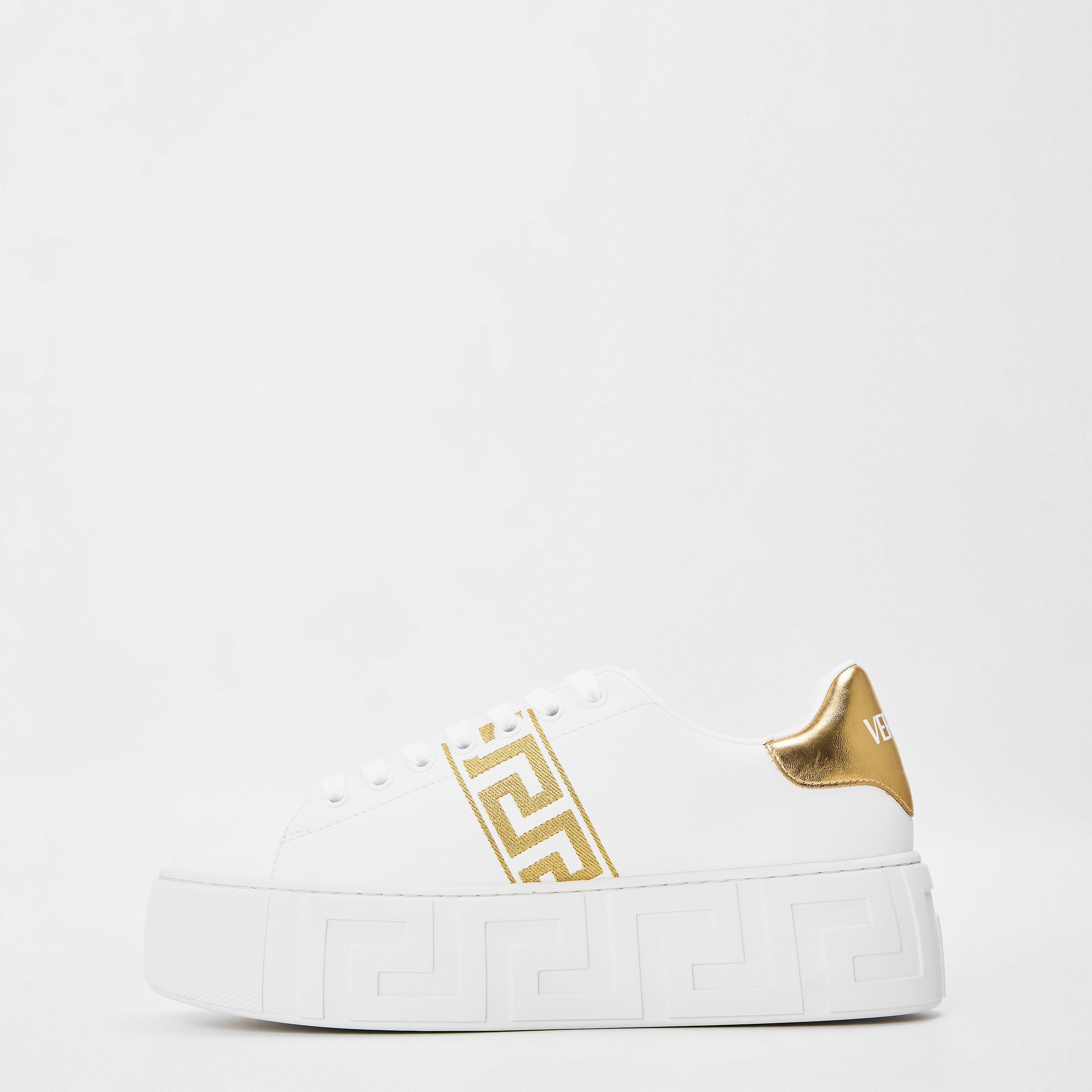 White Gold - Versace - Women's Logo Sneakers Platform Trainers - 2