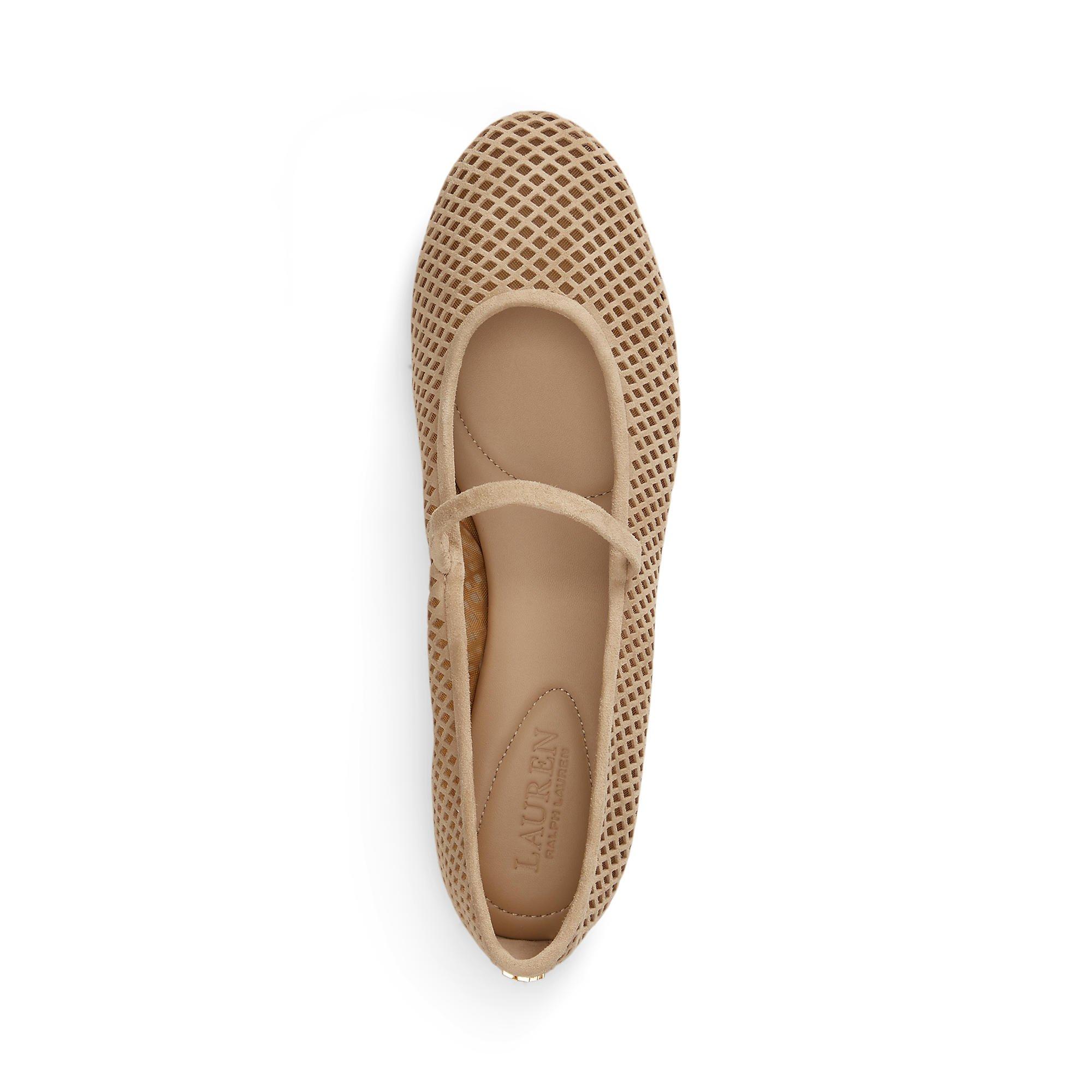 Tan - Lauren by Ralph Lauren - Women's Jayna MJ Ballet Pumps - 6